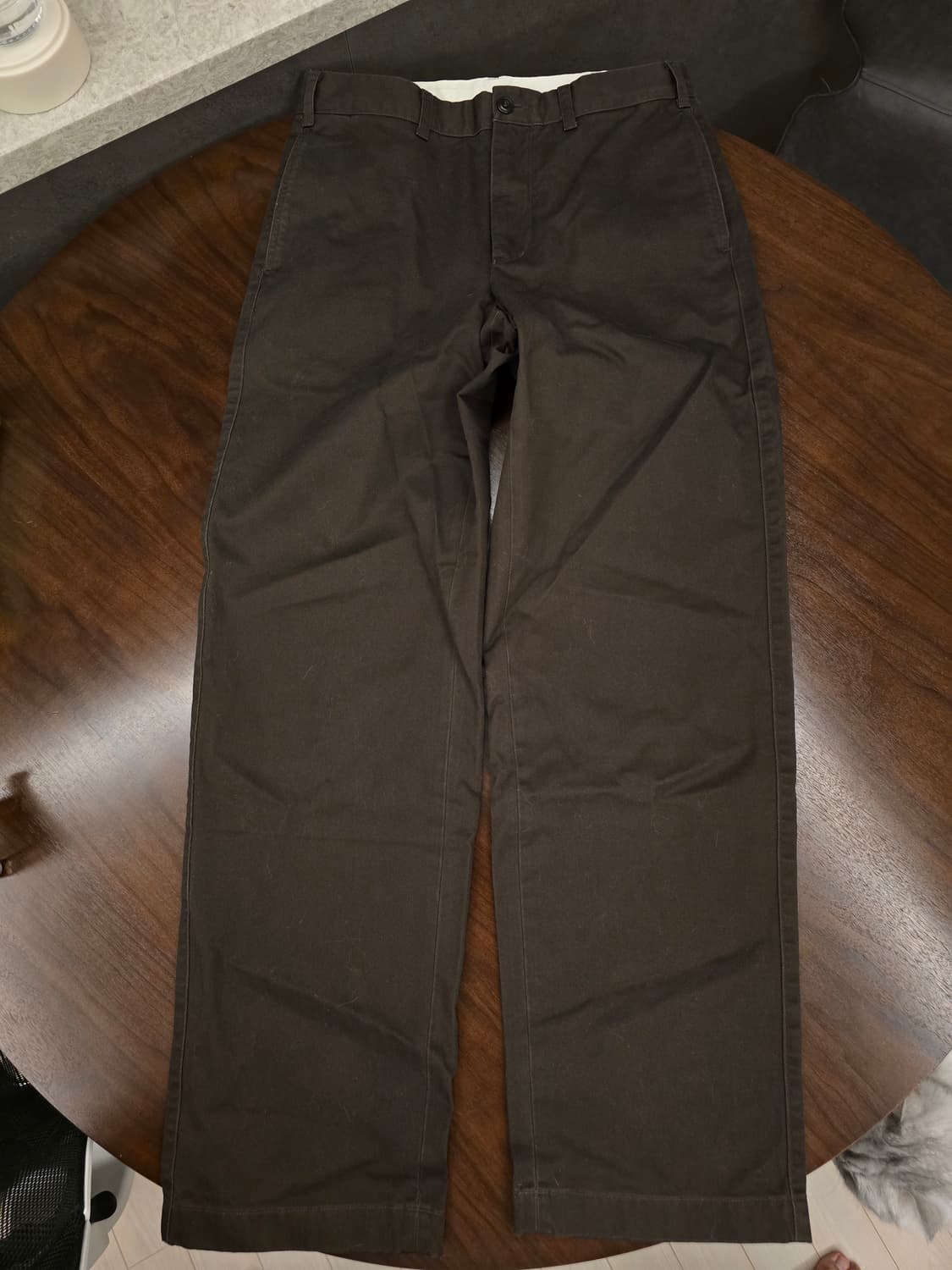 유니클로 스트레이트치노팬츠 브라운 82 새제품 상품이미지2