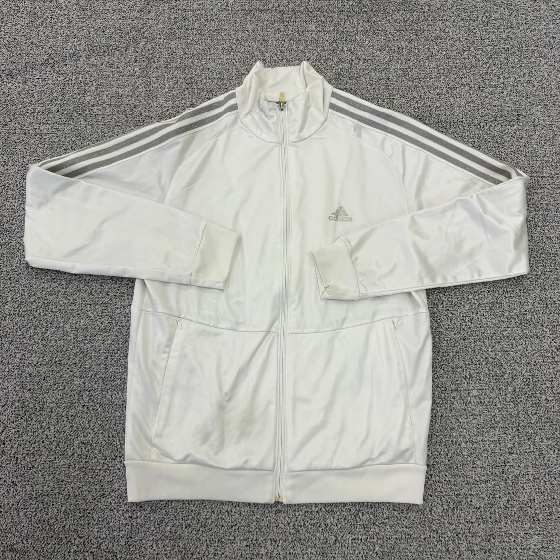 L 아디다스 화이트실버 져지 0130H1 상품이미지1