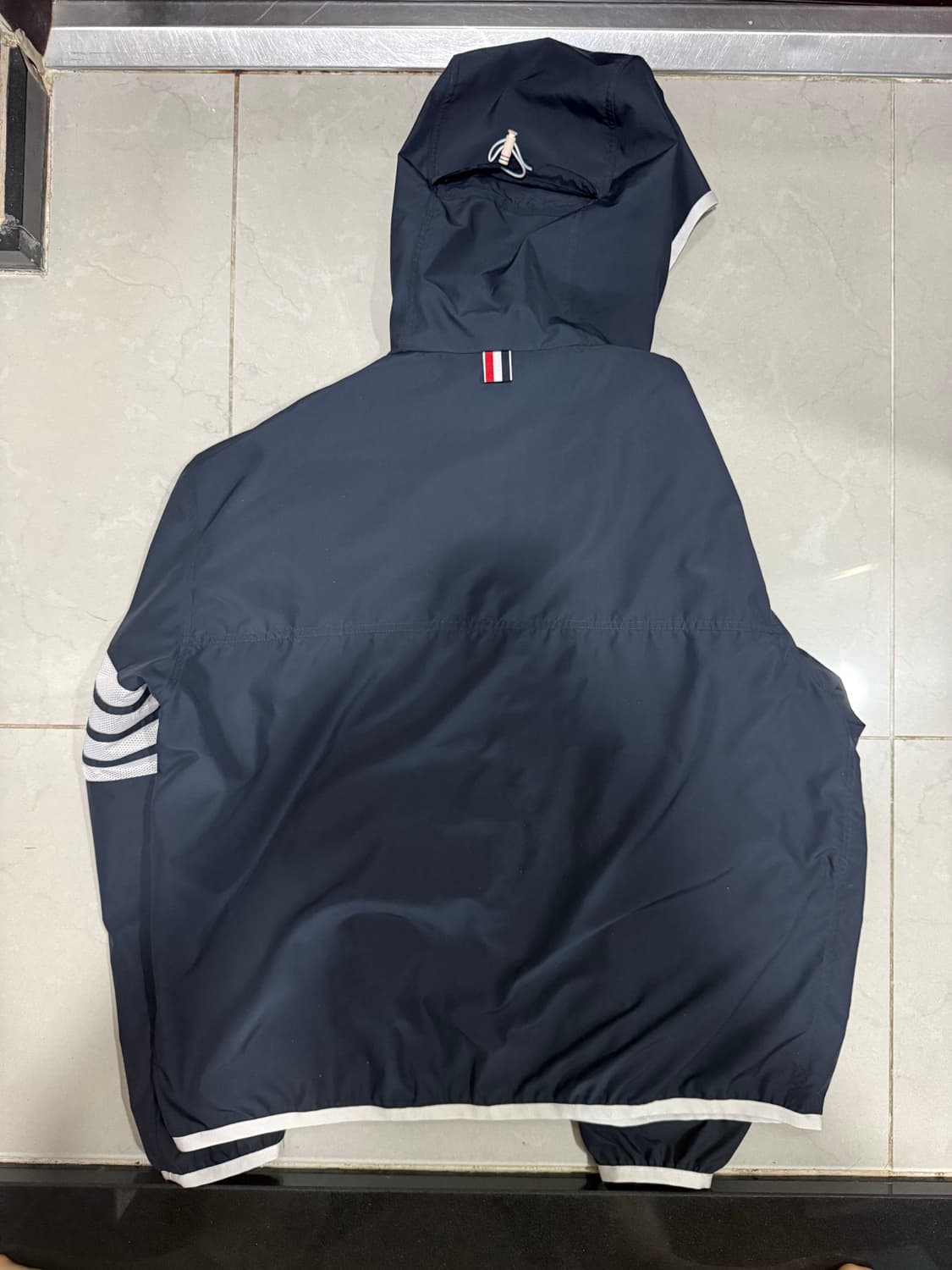 [당일출고,3사이즈] 톰브라운 립스탑 바람막이 풀박스 상품이미지5