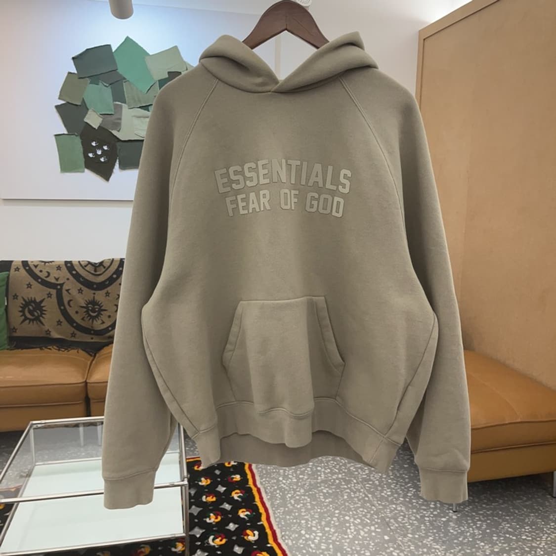 피어 오브 갓 에센셜 빈티지 캐주얼 빅로고 기모 후드티 M C07526 상품이미지3