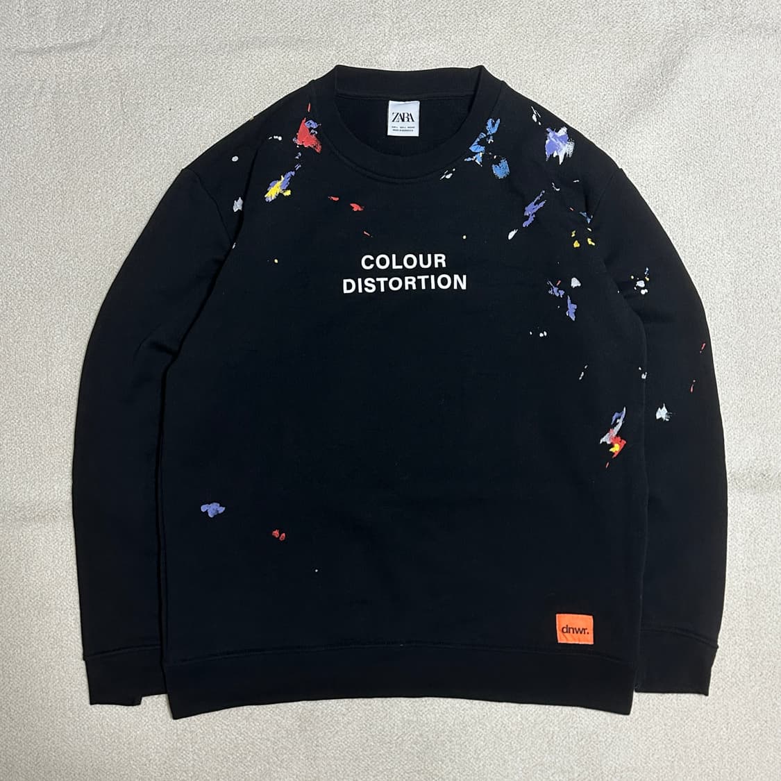 자라 컬러 디스토션 페인트 스플래터 스웻셔츠 상품이미지2