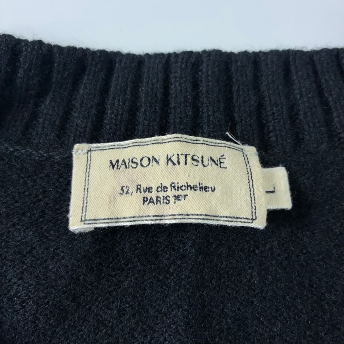 Masion kitsune 메종키츠네 베이비폭스 울 블백 가디건 상품이미지5