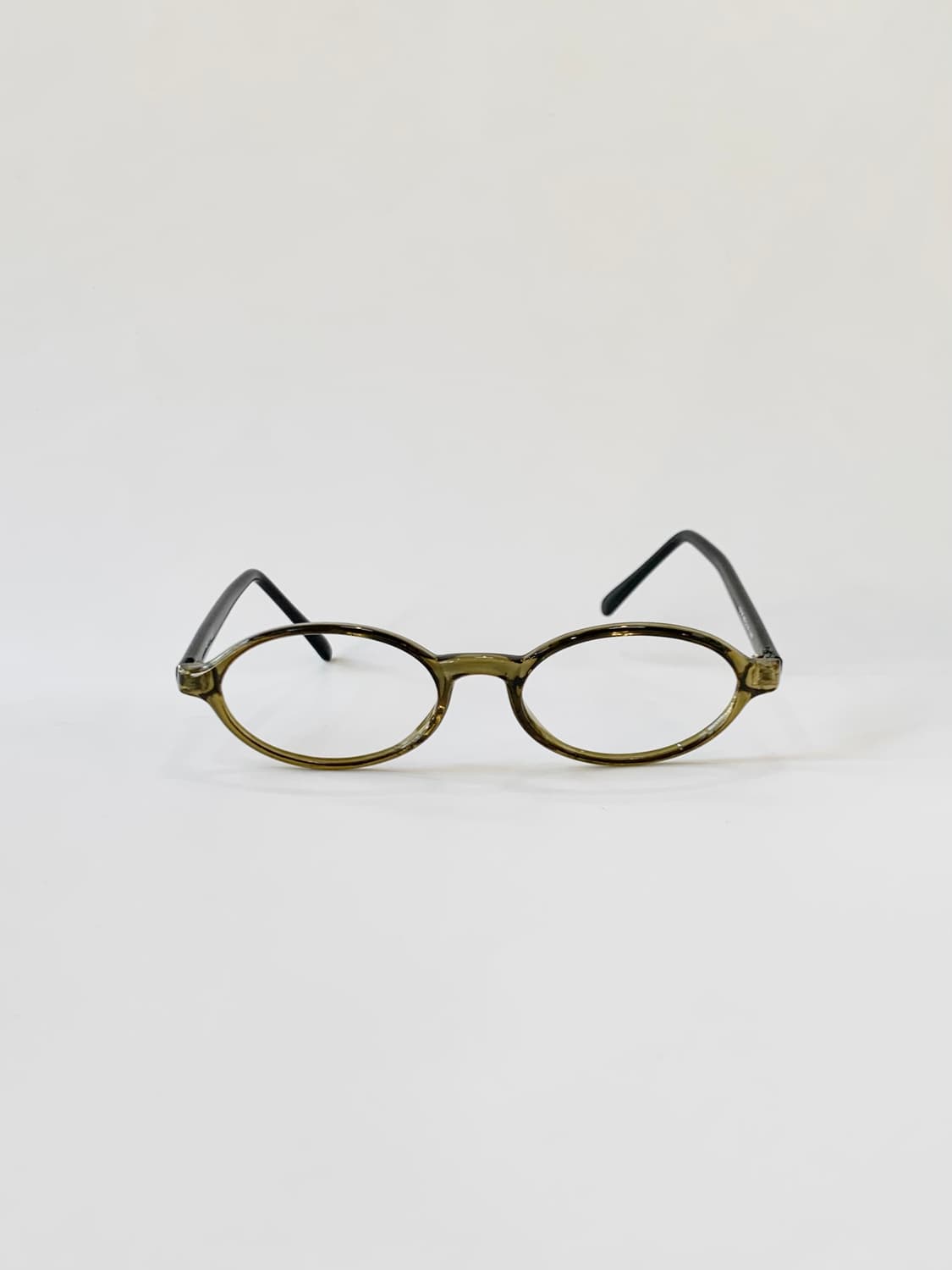 [픽키-626] 올리브 그린 오벌 뿔테 안경 상품이미지2