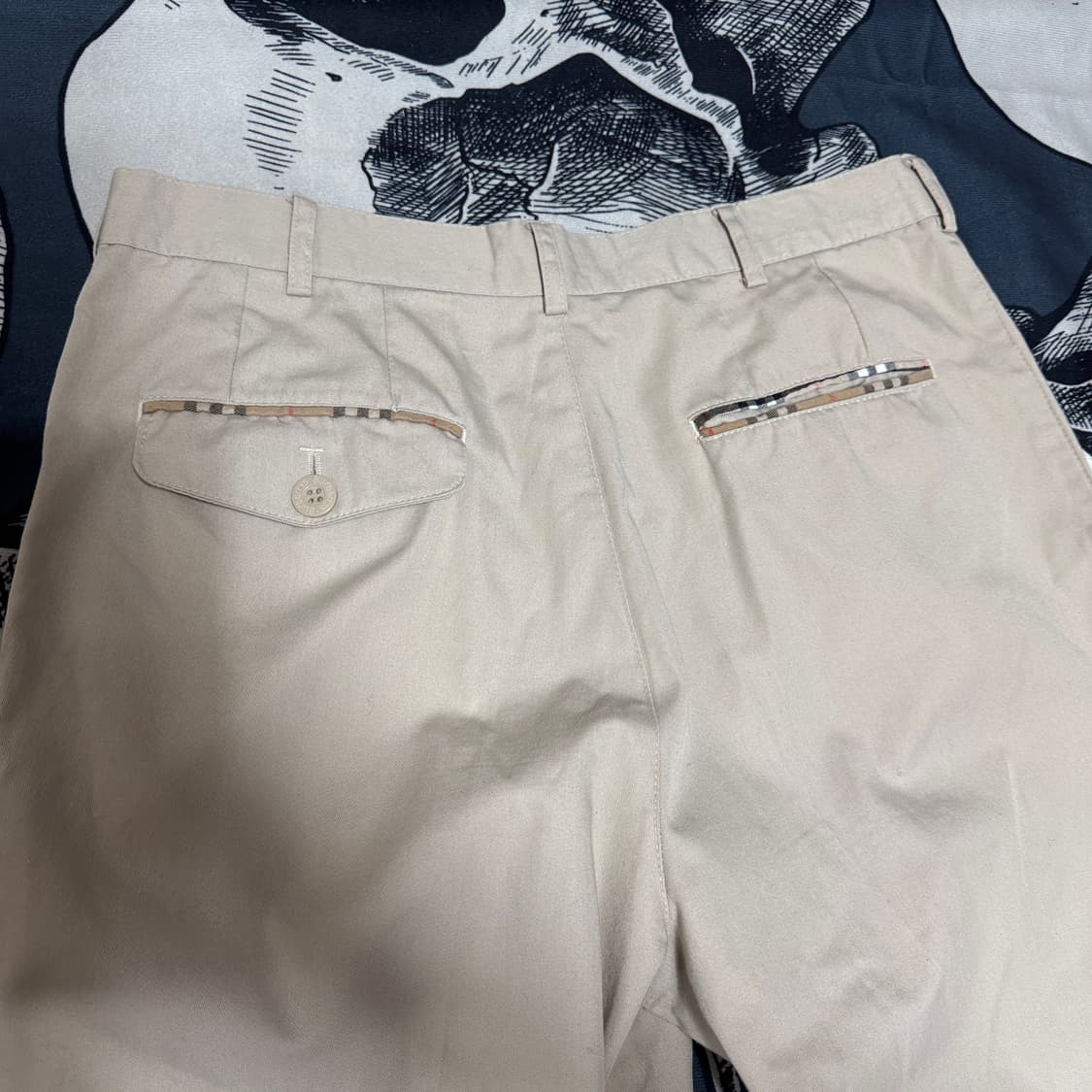 00s 버버리 원턱 코튼팬츠 32사이즈 상품이미지5