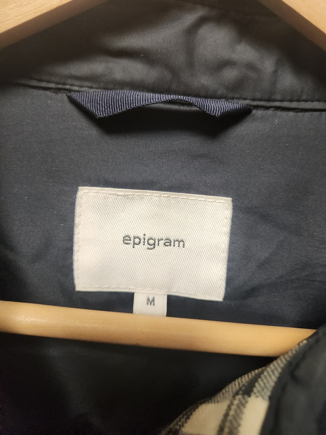 에피그램 체크 퀼팅 셔츠 자켓 M 상품이미지2