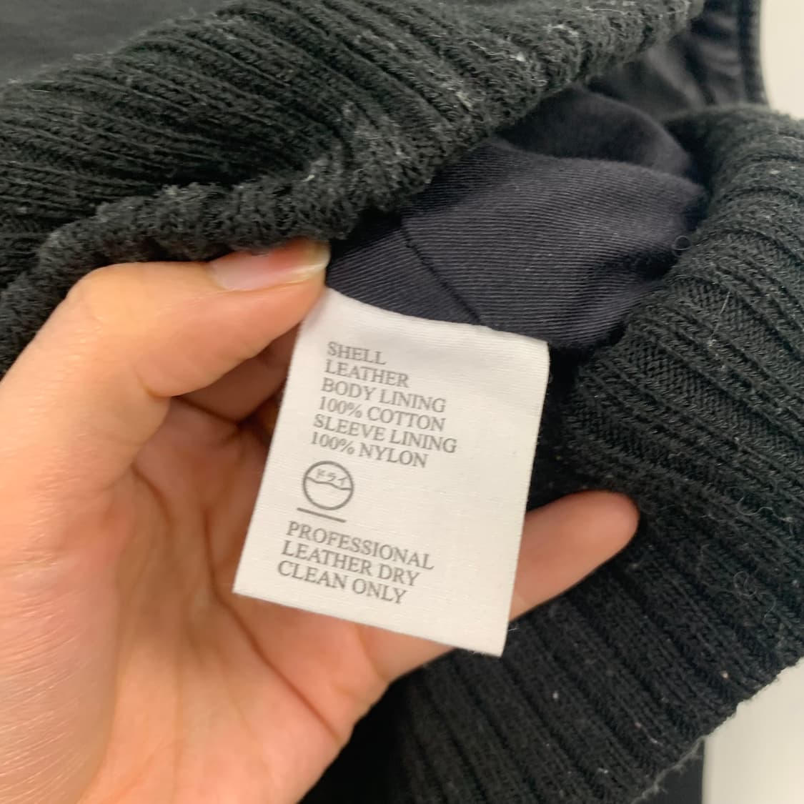 Vintage 빈티지 블랙 레더 봄버 자켓 상품이미지5