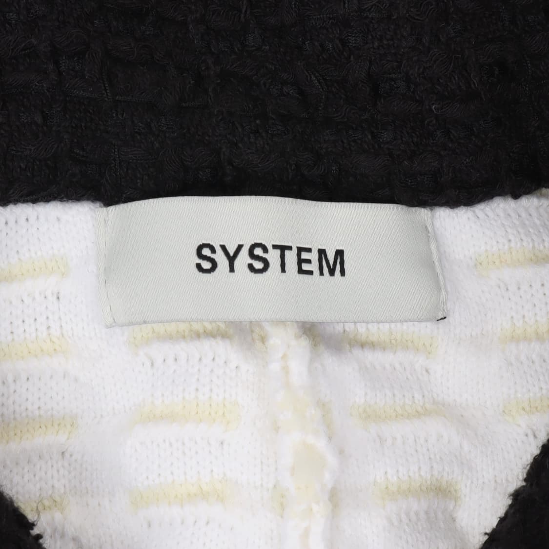 시스템 20FW 투톤 나일론 울 트위드 자켓 상품이미지8