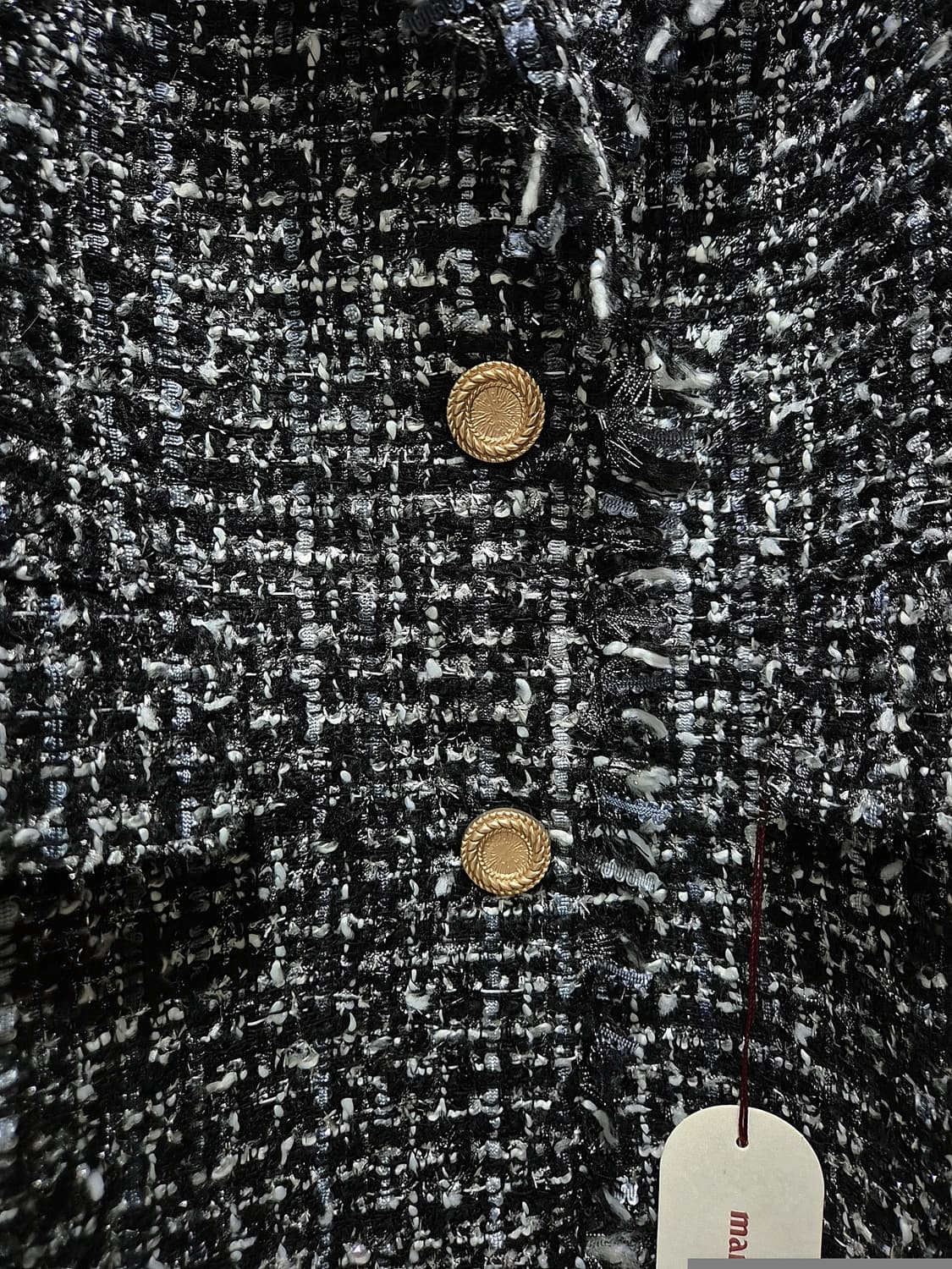 마리끌레르. 트위드 자켓 블랙 상품이미지4