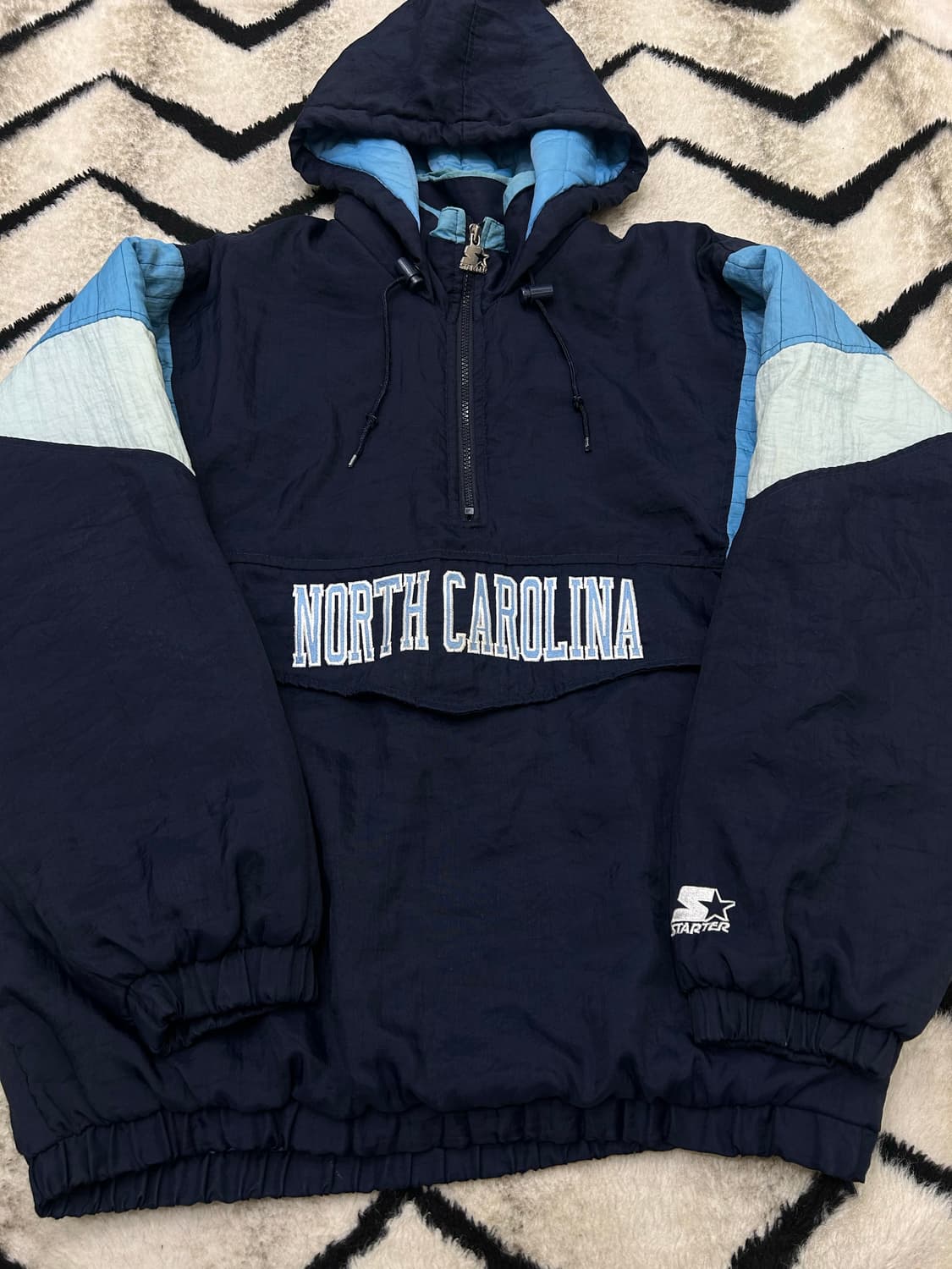 [M]스타터90s 오버핏 노스캐롤라이나 패딩 아노락 상품이미지3