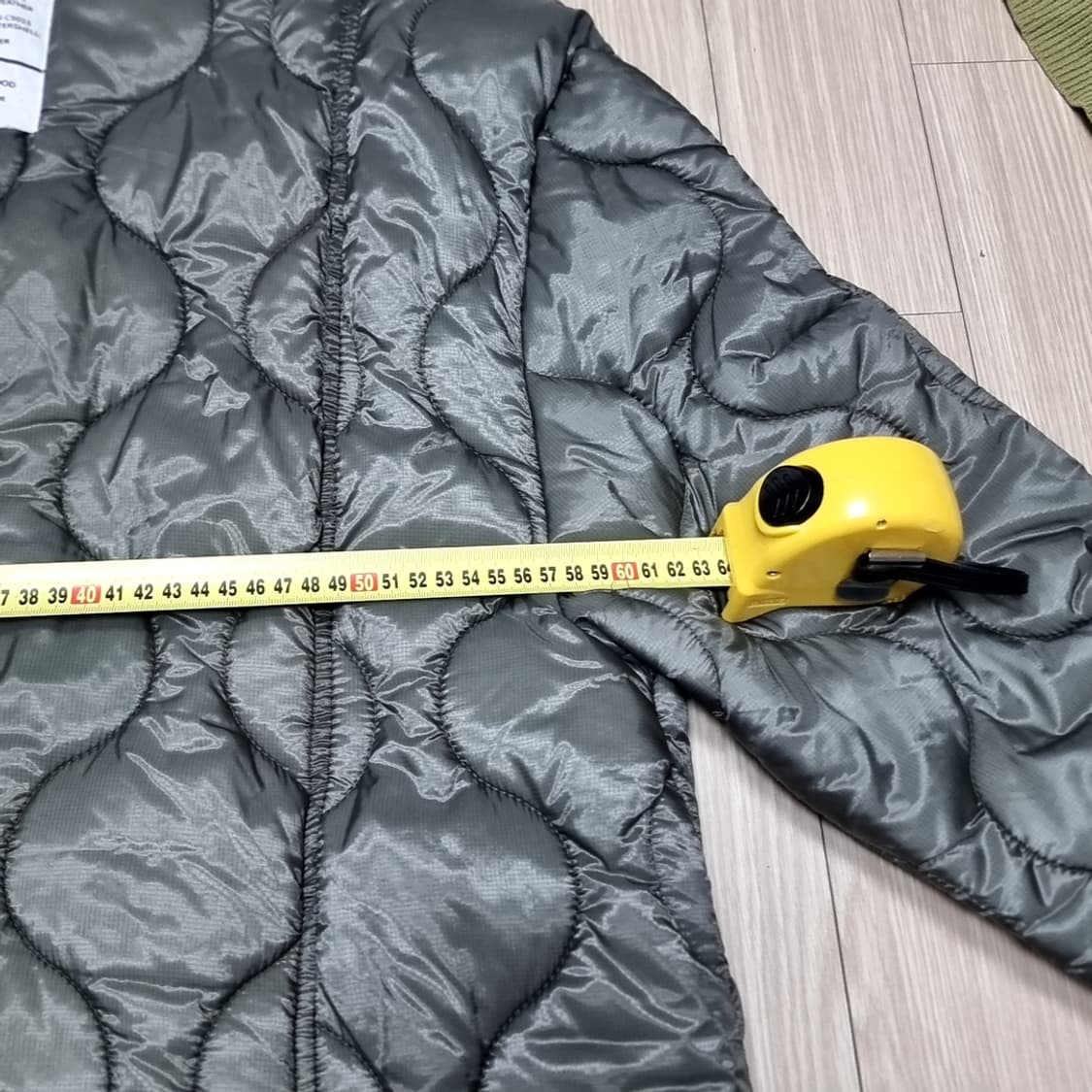 미군 카키색 퀼팅 자켓 간절기 깔깔이 아우터(105) 상품이미지7