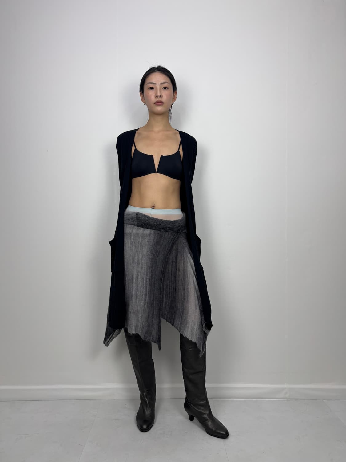 LONG KNIT SLIT CARDIGAN 상품이미지2