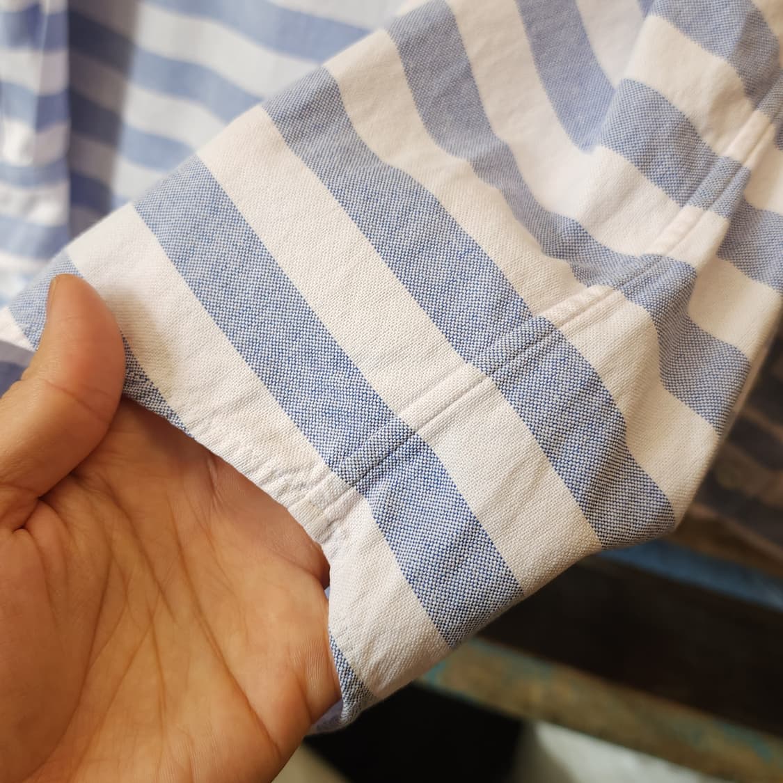 90s 폴로 럭비티 카라티 프리즈너 옥스포드 셔츠 usa 메이드 xl 상품이미지8