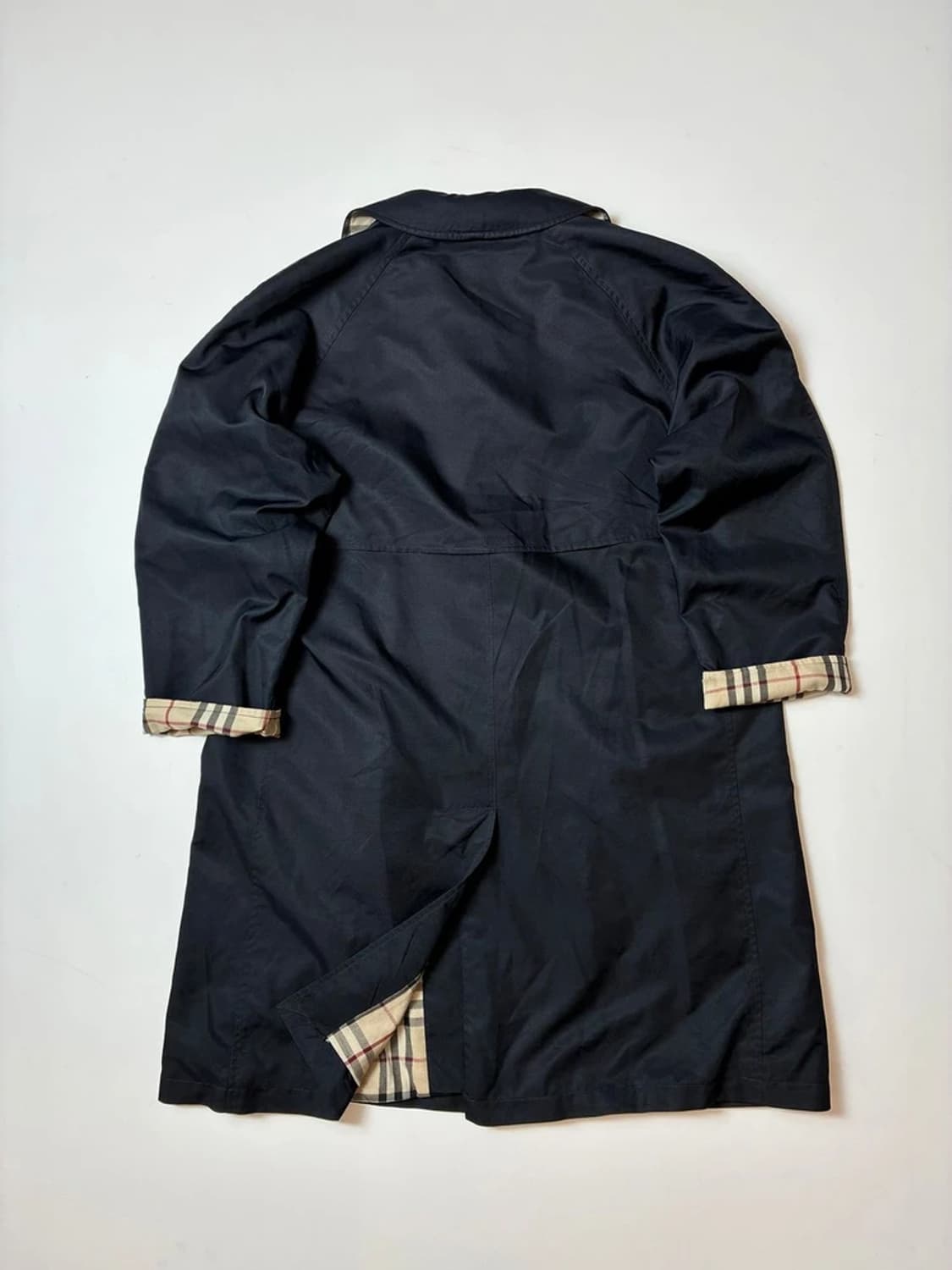 버버리 90s 오리지널 노바 체크 트렌치 코트 PN8944 상품이미지6