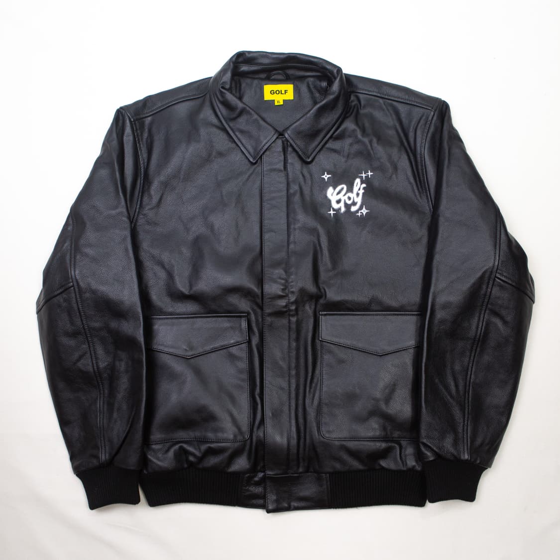 골프왕 에어브러쉬 하트 봄버 자켓 블랙 상품이미지2