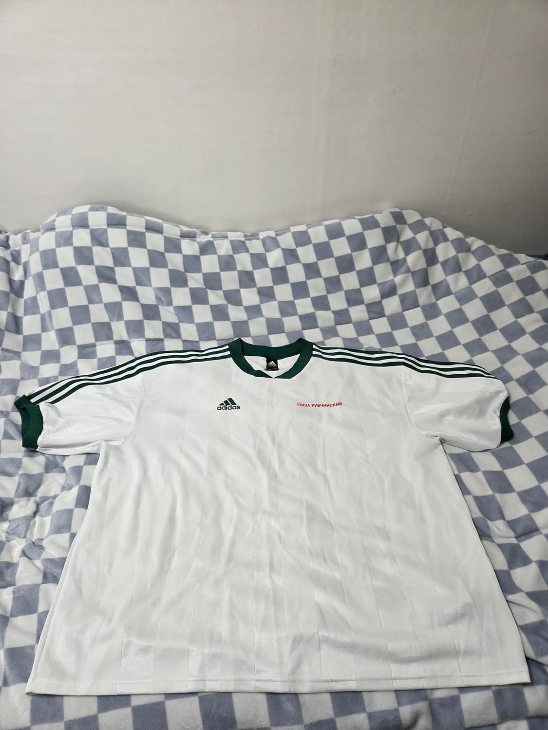 아디다스 GOSHA 고샤 루브친스키 콜라보 화이트 사커 져지 티셔츠 XL 상품이미지1