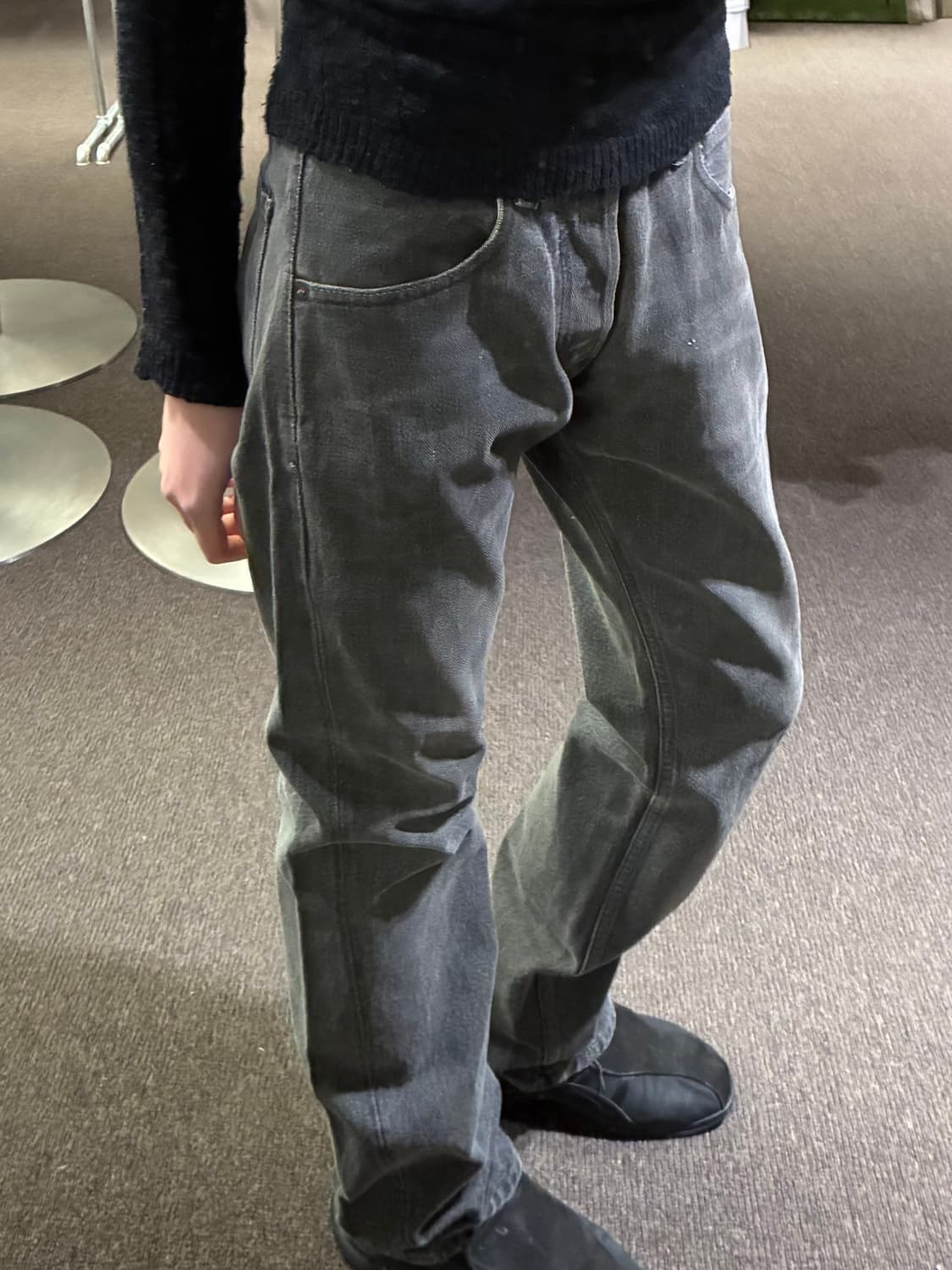 30)트로피클로딩 빈티지 여성 흑청 데님팬츠 상품이미지2