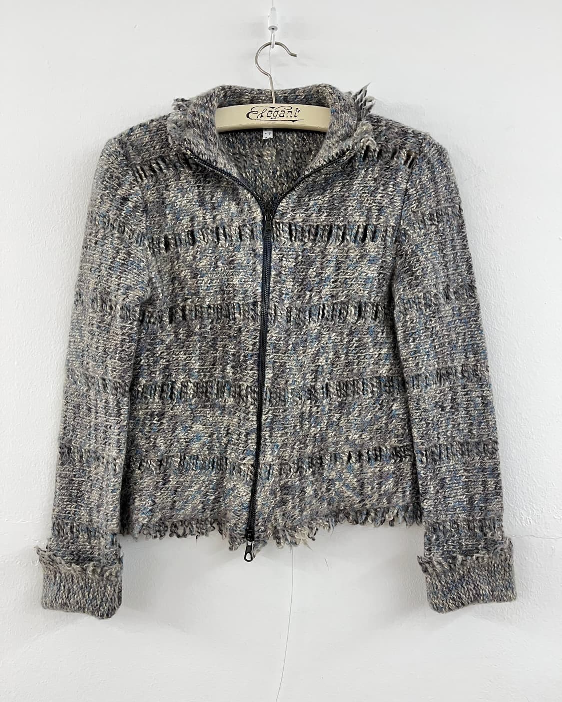 90s 빈티지 엠포리오 아르마니 니트 집업 자켓 상품이미지1