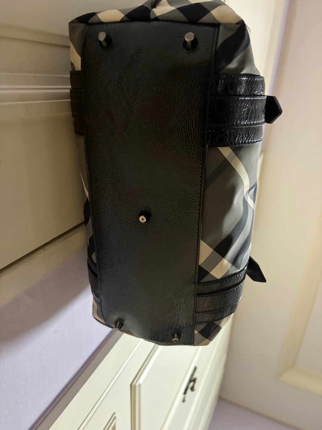 (정품)버버리 노바체크 블랙 빈티지 토트백 상품이미지3