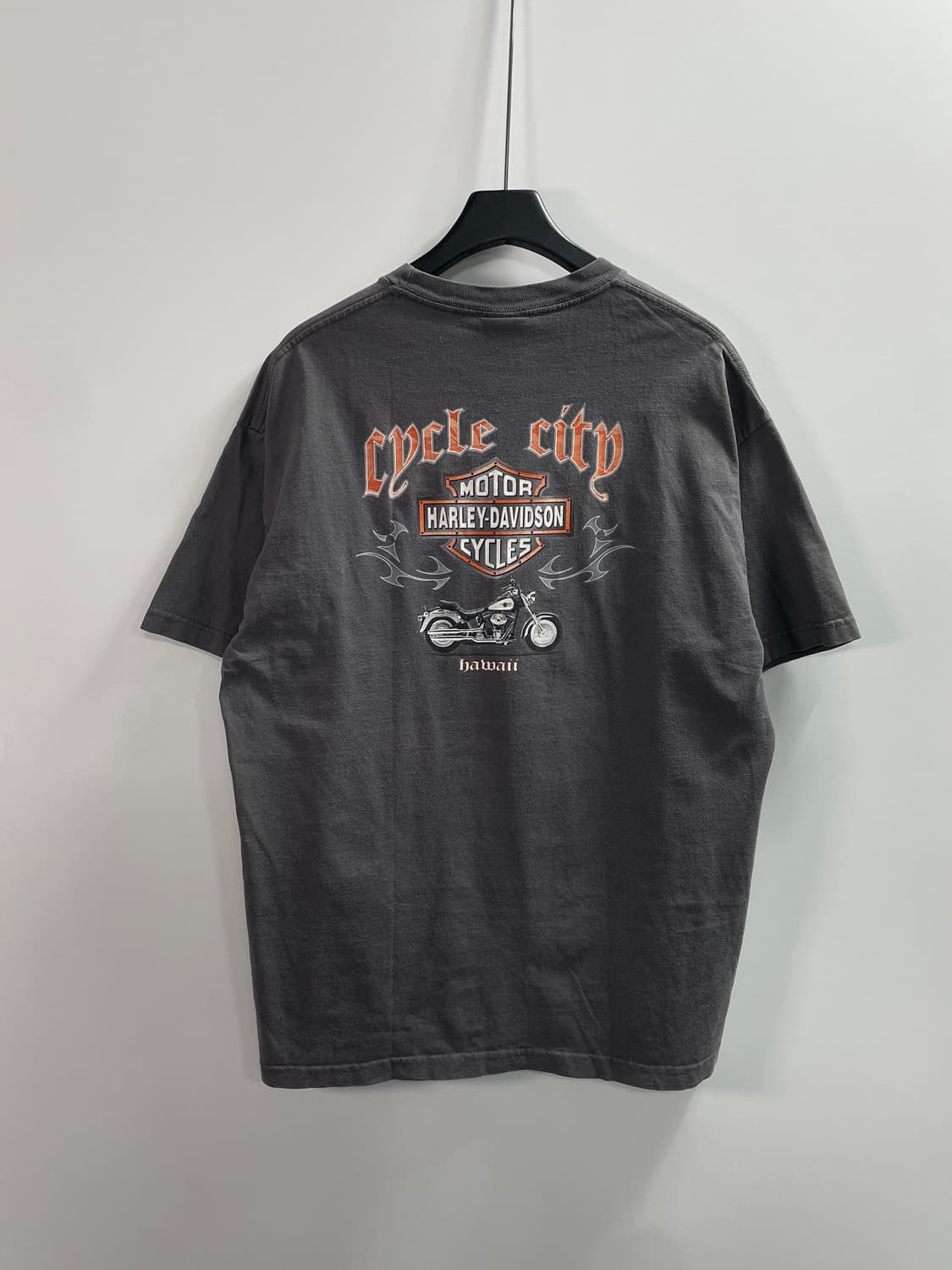 할리데이비슨 프린팅 워싱 반팔티 (on.744) 상품이미지1