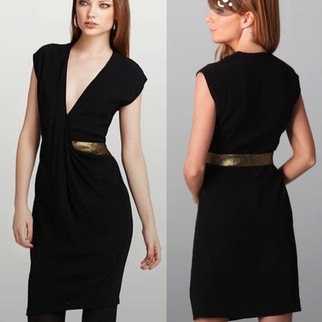 DVF 벨티드 드레이프원피스 44-55 상품이미지2