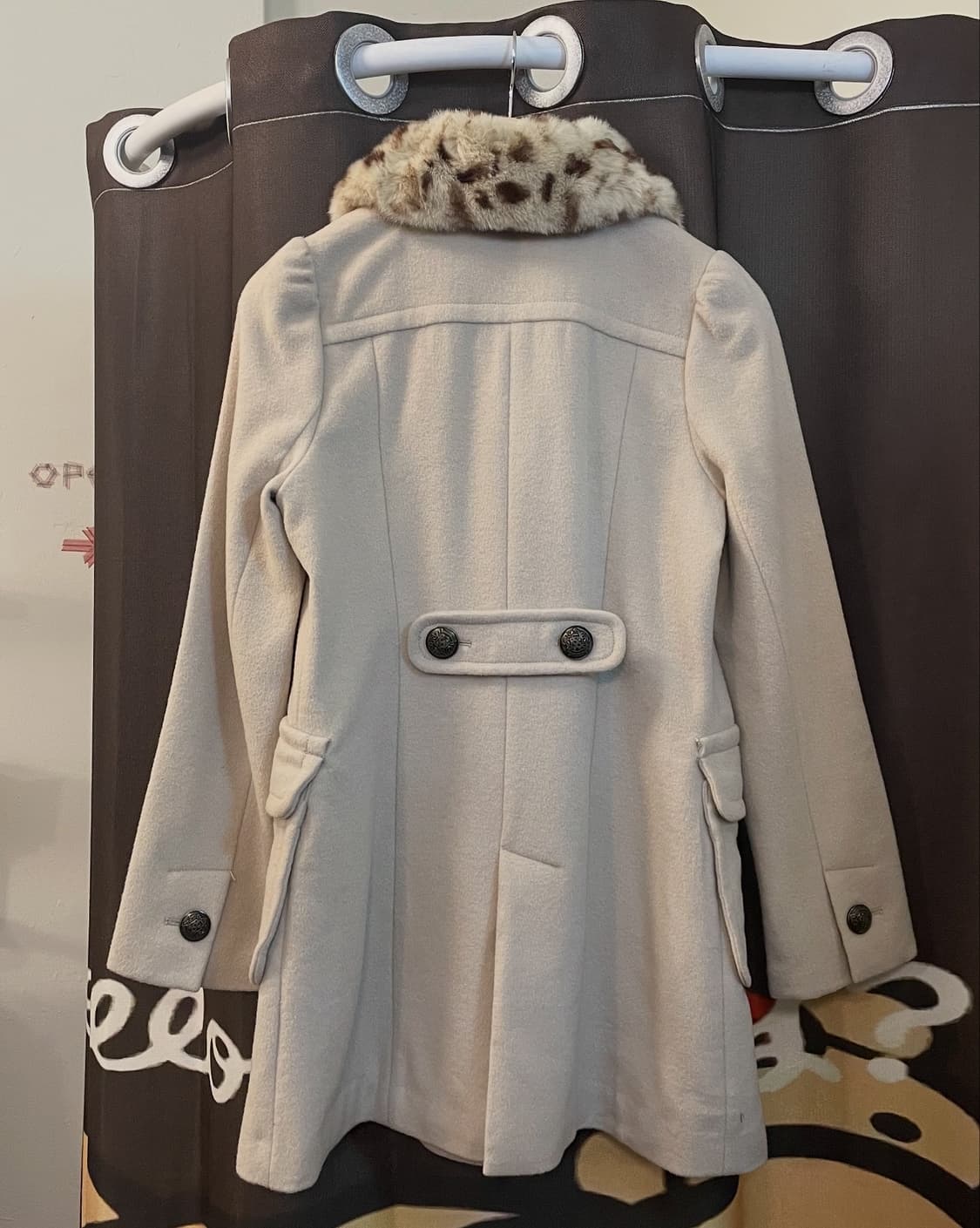 레빗퍼(탈부착) 울 코트 [무배]  상품이미지5