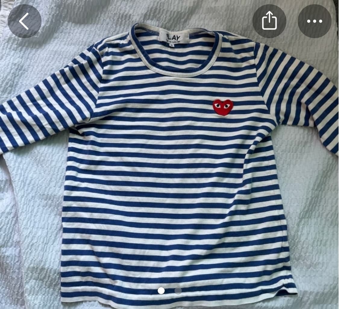 꼼데가르송 스트라이프 롱슬리브 상품이미지1