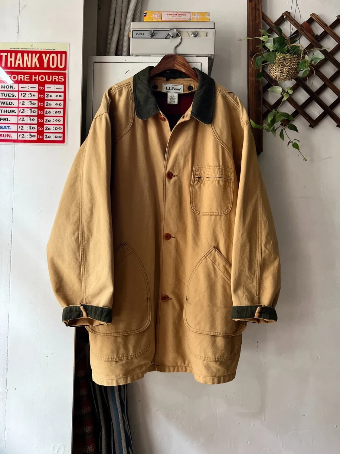 [2XL]90's 엘엘빈 USA 버팔로 블랭킷 헌팅 자켓 상품이미지1
