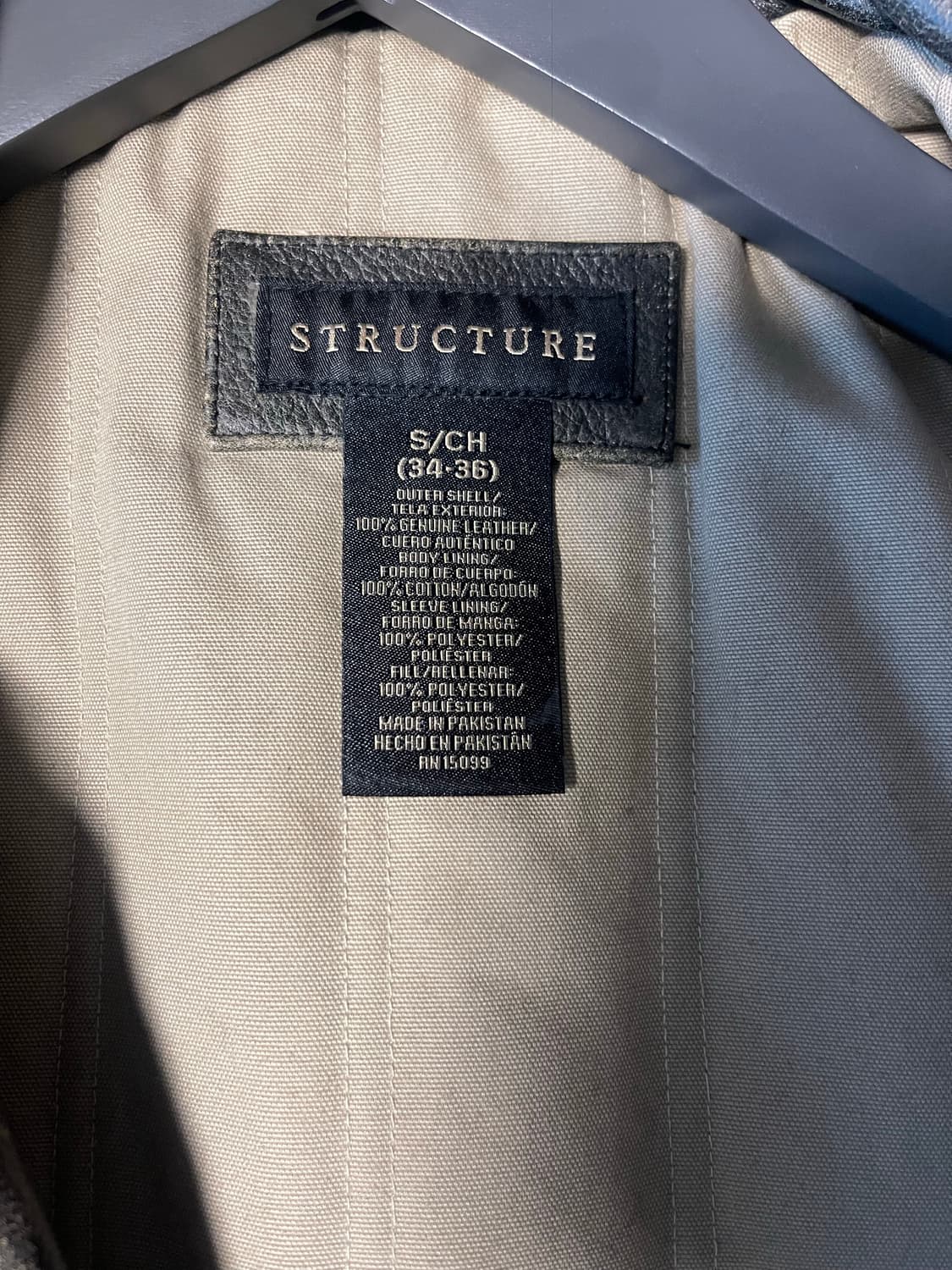 Structure 천연가죽 빈티지 자켓 상품이미지2