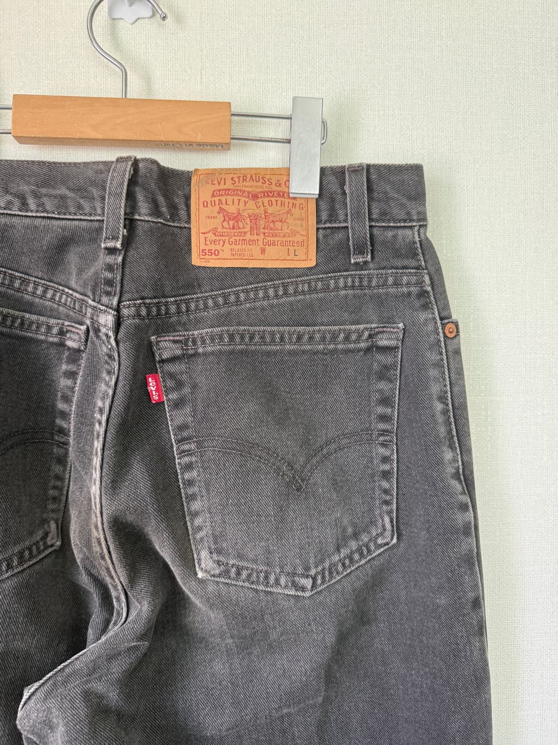 00s made in usa levis 550 black  상품이미지4