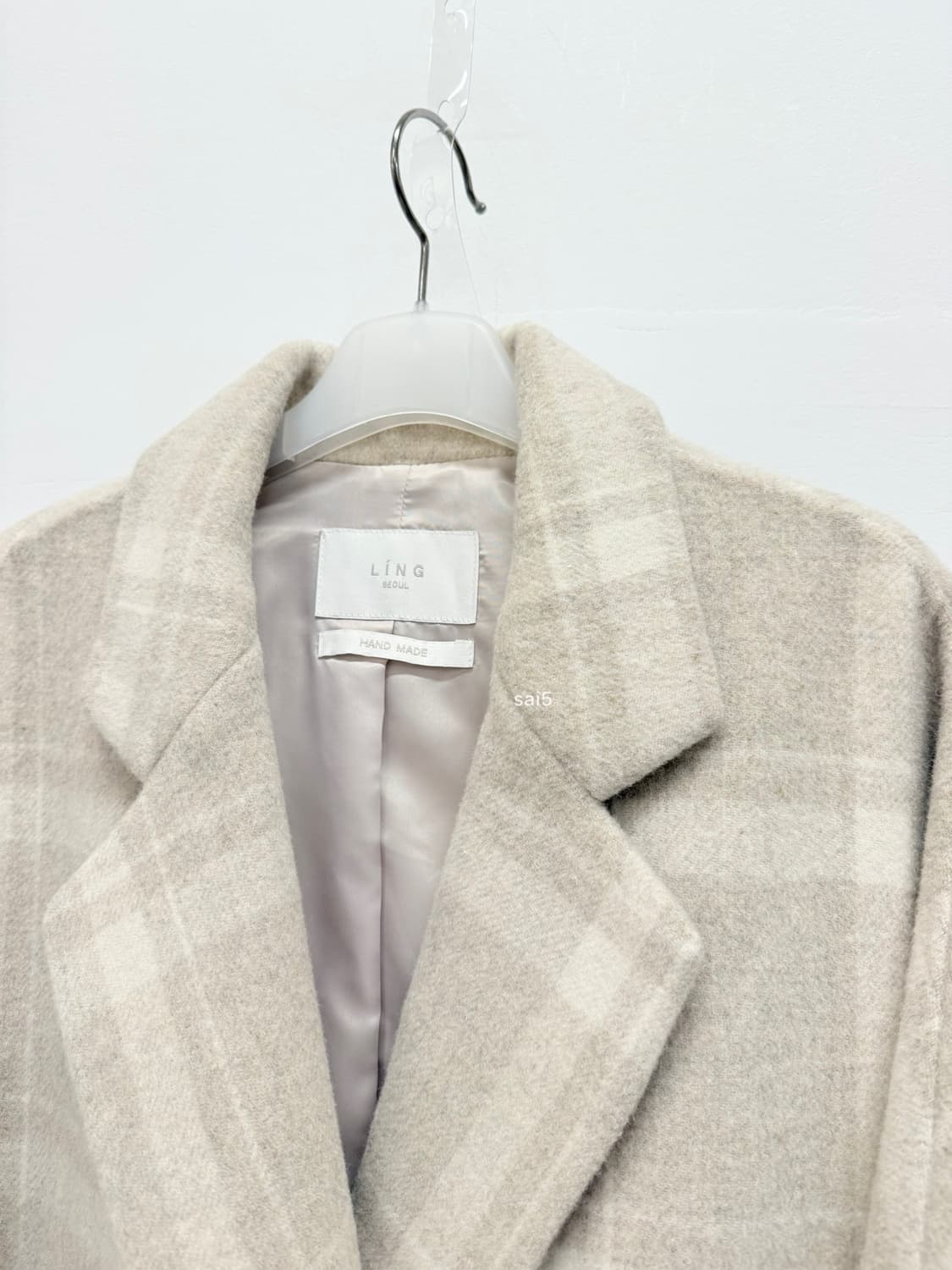 링서울 wool100% 핸드메이드코트 상품이미지6