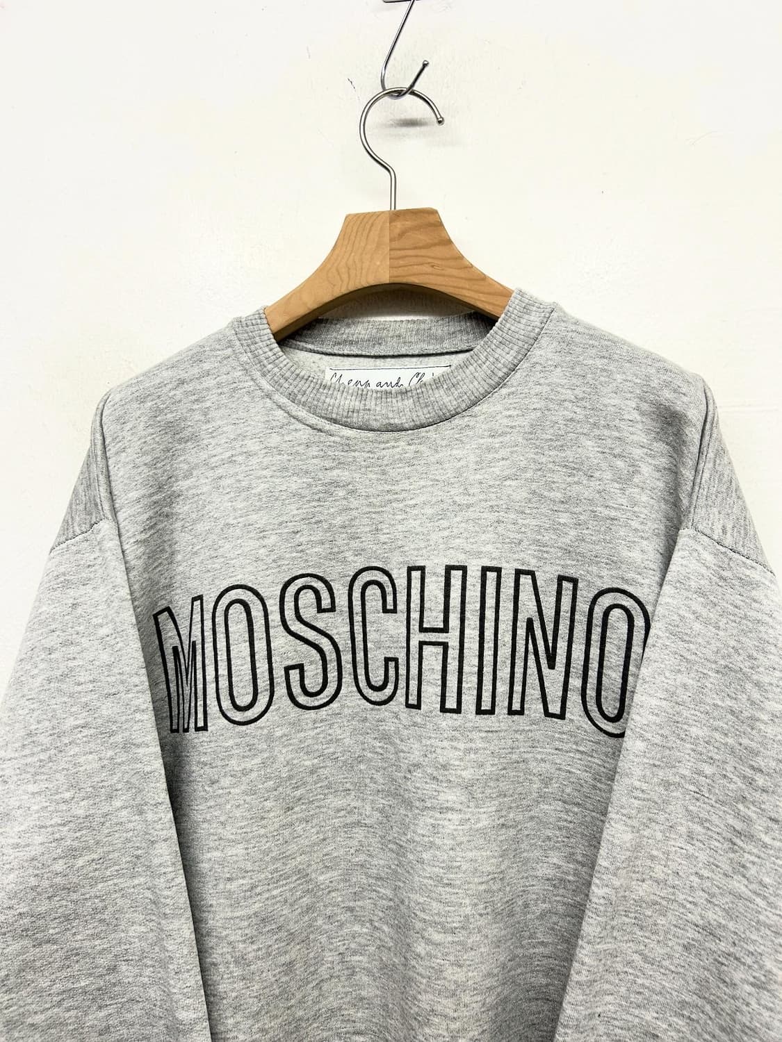 빈티지 모스키노 MOSCHINO 맨투맨 회색 상품이미지3