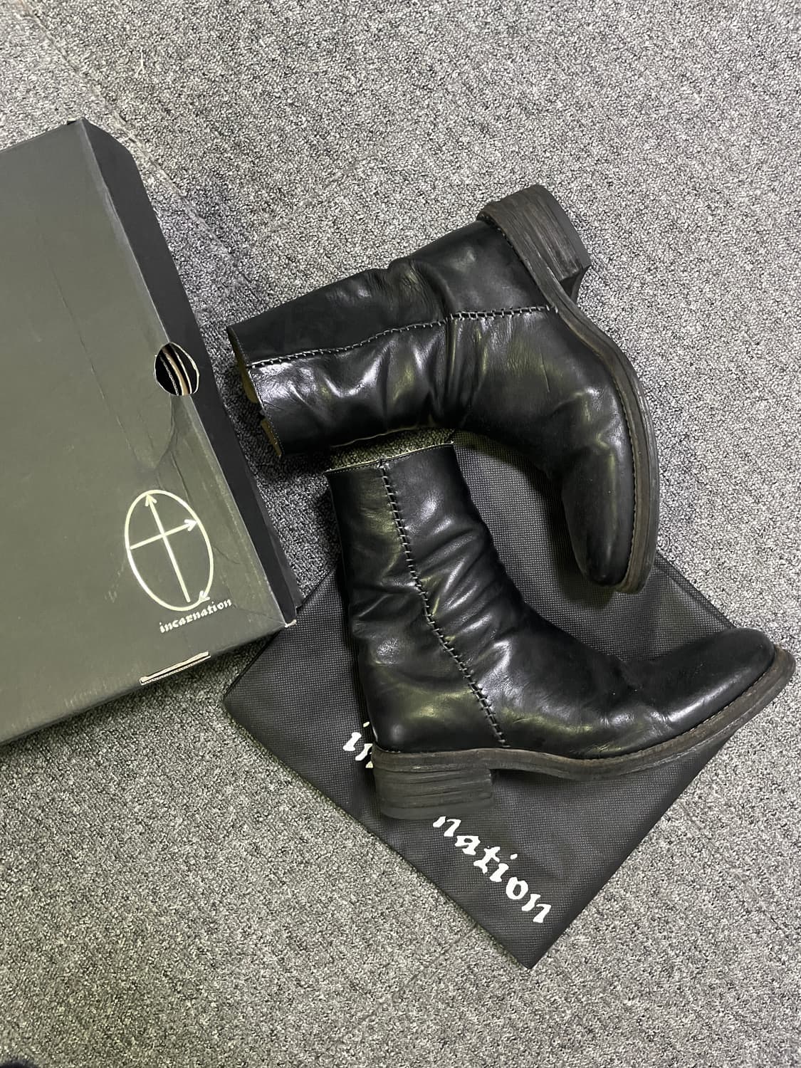 incarnation side zip & hand stitch boots 상품이미지3