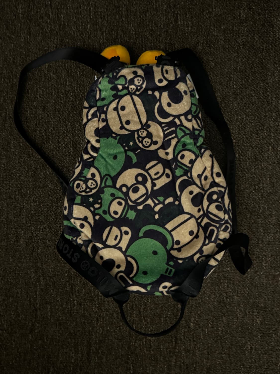 BAPE Baby Milo Plush Backpack Green 상품이미지2