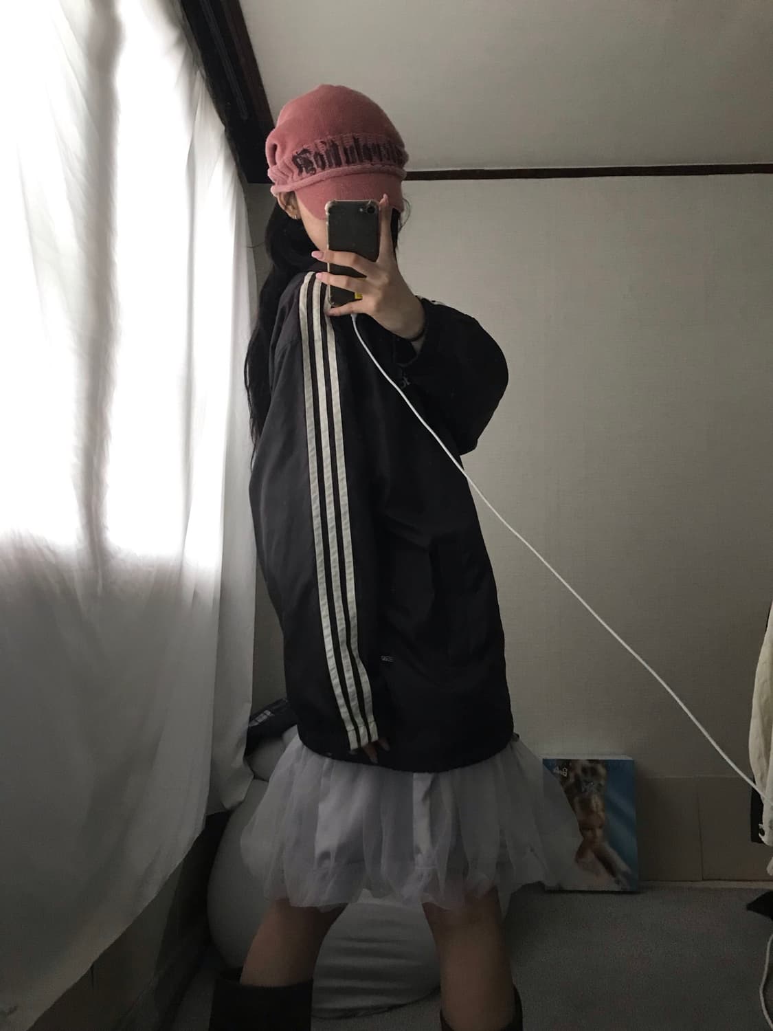 아디다스90s 브라운 오버핏 바람막이 상품이미지7