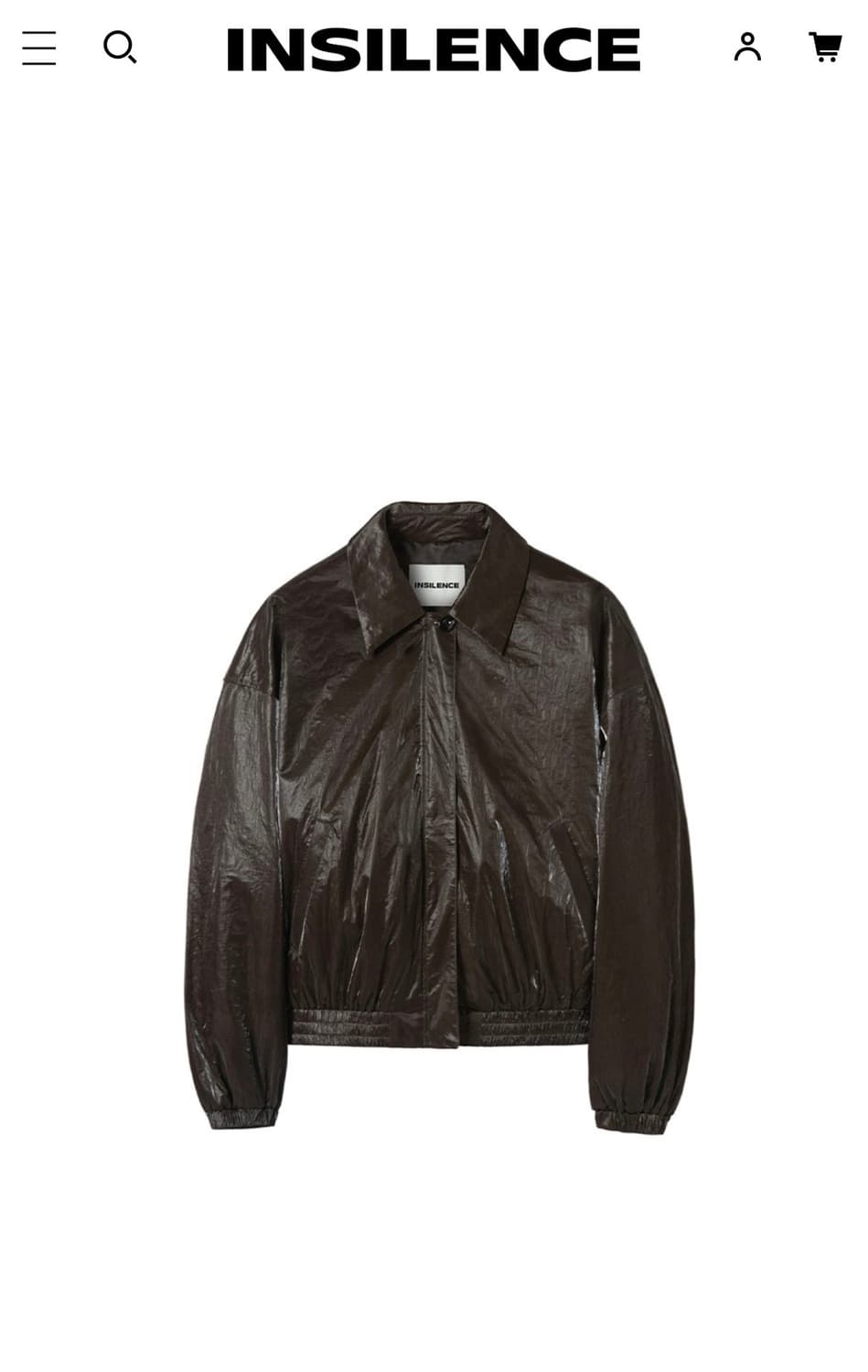 인사일런스 우먼 블루종 브라운 상품이미지1