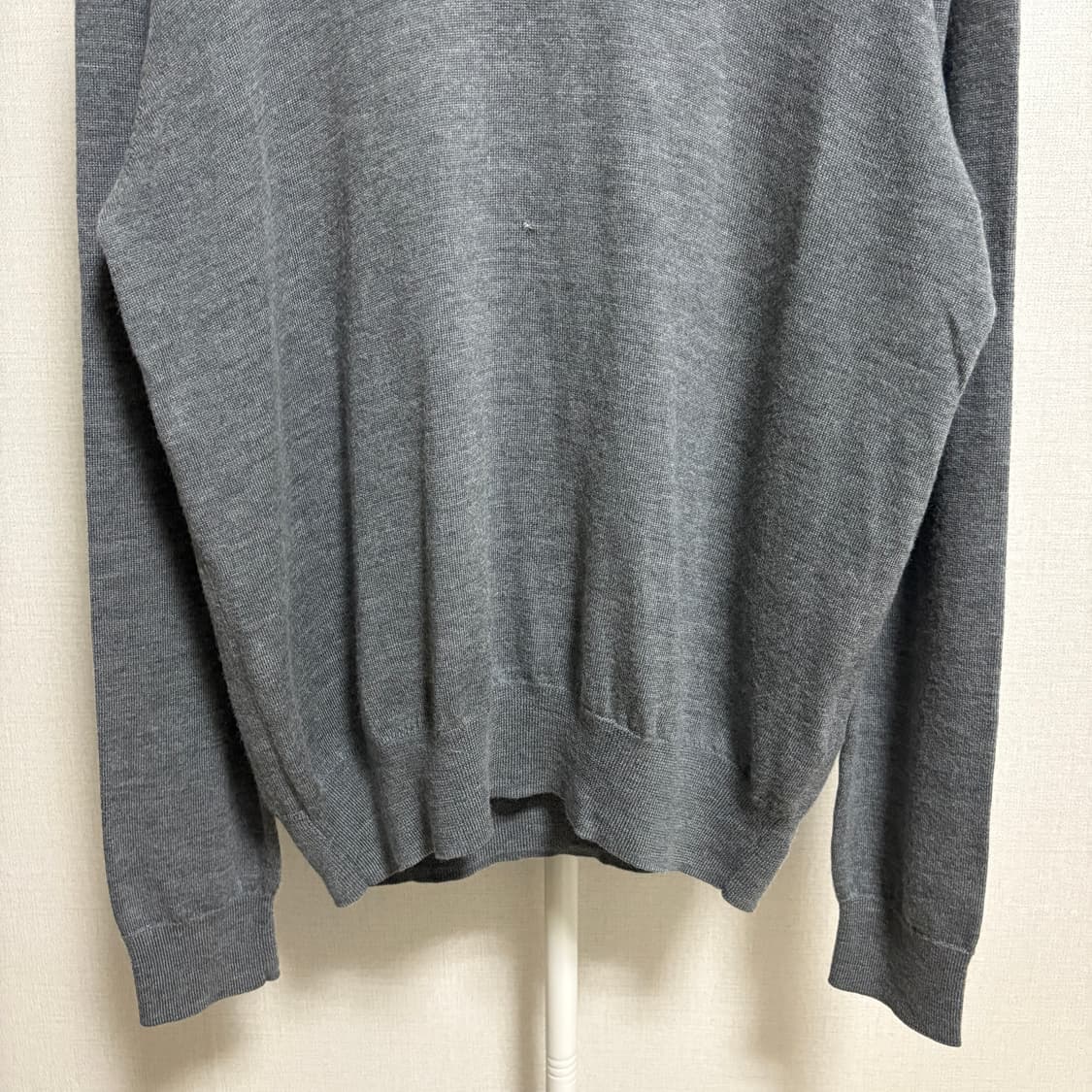 폴로 랄프로렌 워셔블 메리노울 V넥 니트 / 그레이, L 상품이미지3