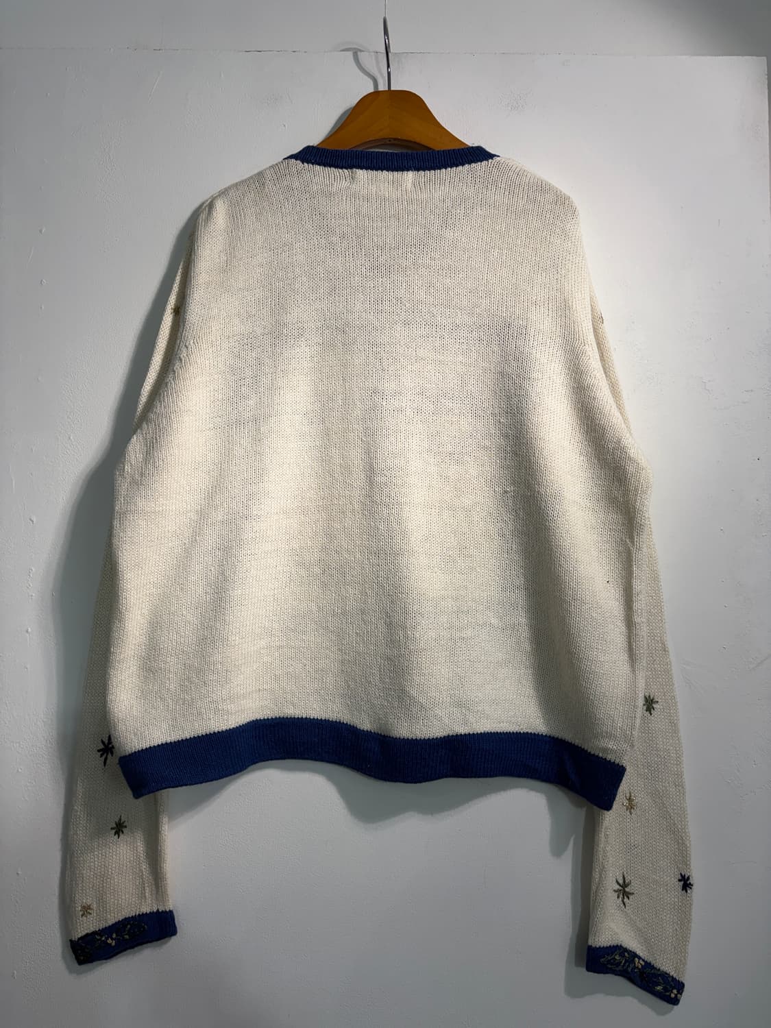 U.S.A. 크리스마스 어글리니트 라미&코튼 가디건 L 상품이미지2