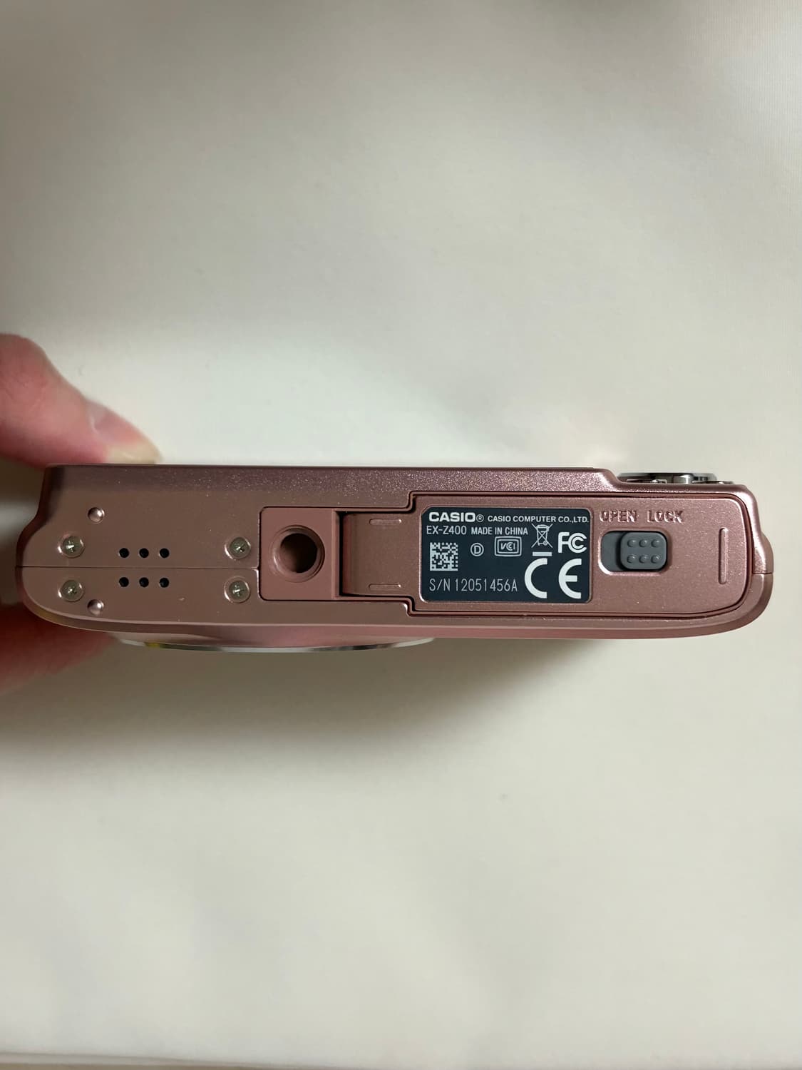 카시오 엑슬림 z400 핑크 (작례있음) 상품이미지3