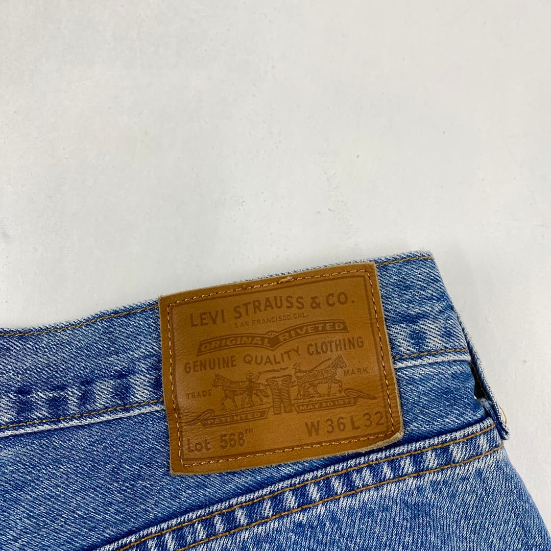 리바이스 프리미엄 빅E 568 루즈핏 데님 진 (36) 상품이미지5