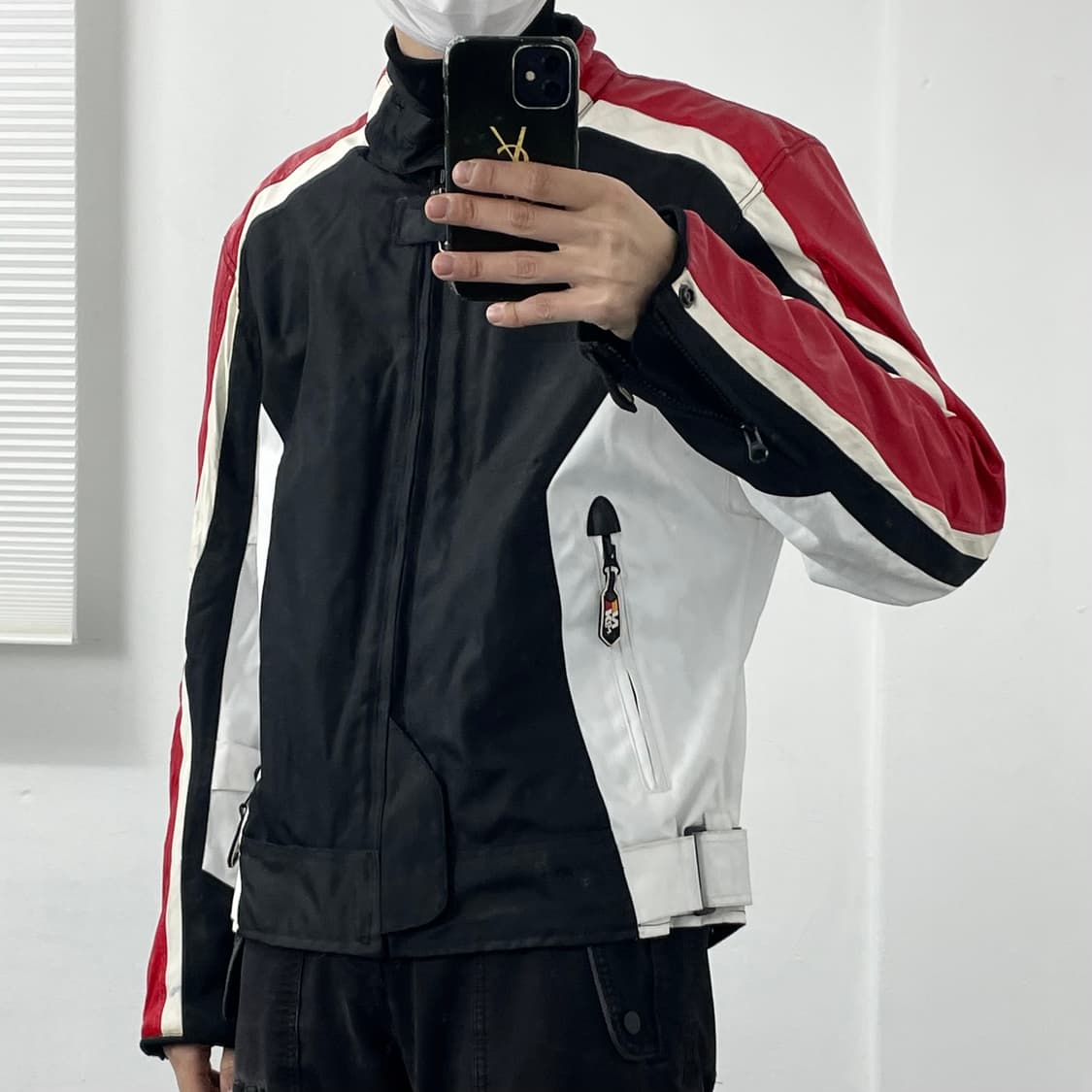 L 리플렉티브 레더 라인 레이싱 자켓 상품이미지2