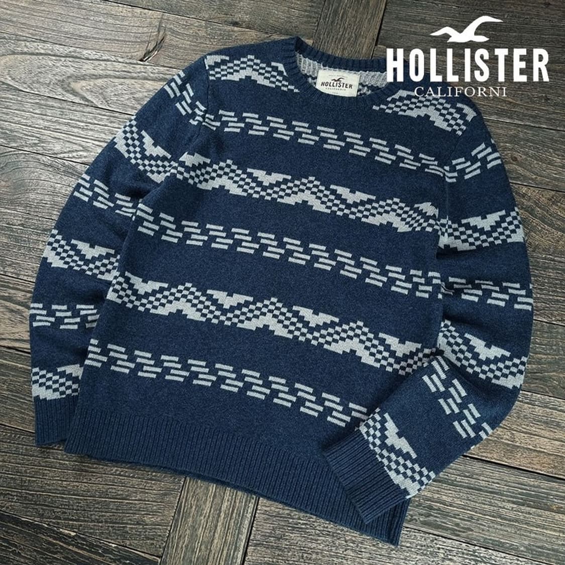 [홀리스터] 에스닉 패턴 니트 M19901 상품이미지1