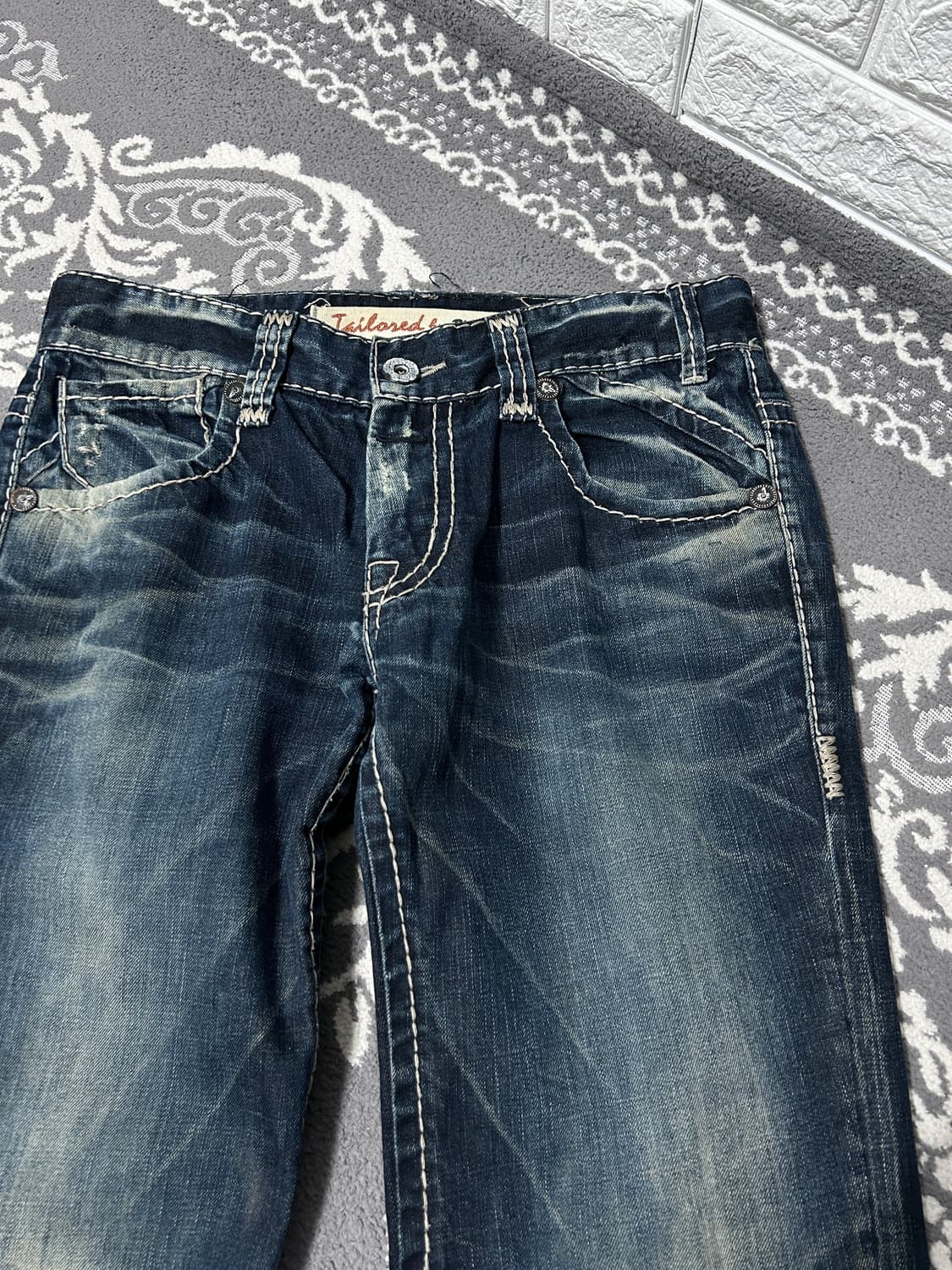 버커루 스파이럴 데님 팬츠 상품이미지3