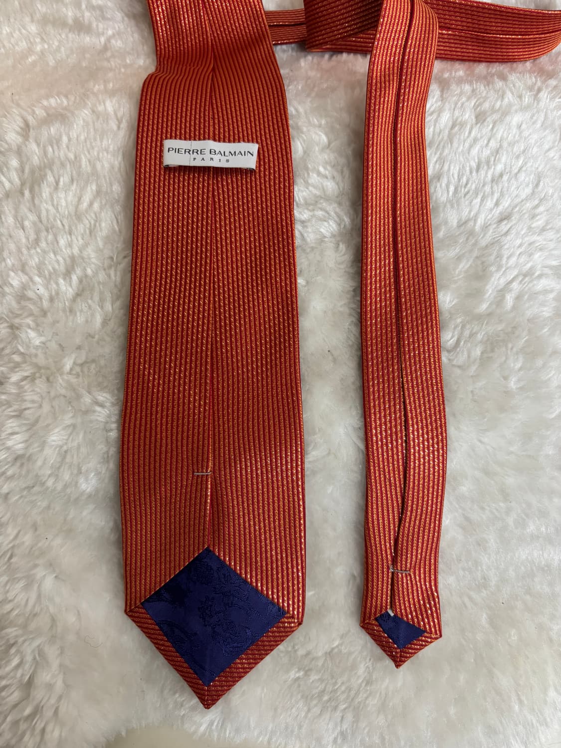 피에르 발망(Pierre Balmain)번트 오렌지 넥타이 상품이미지2