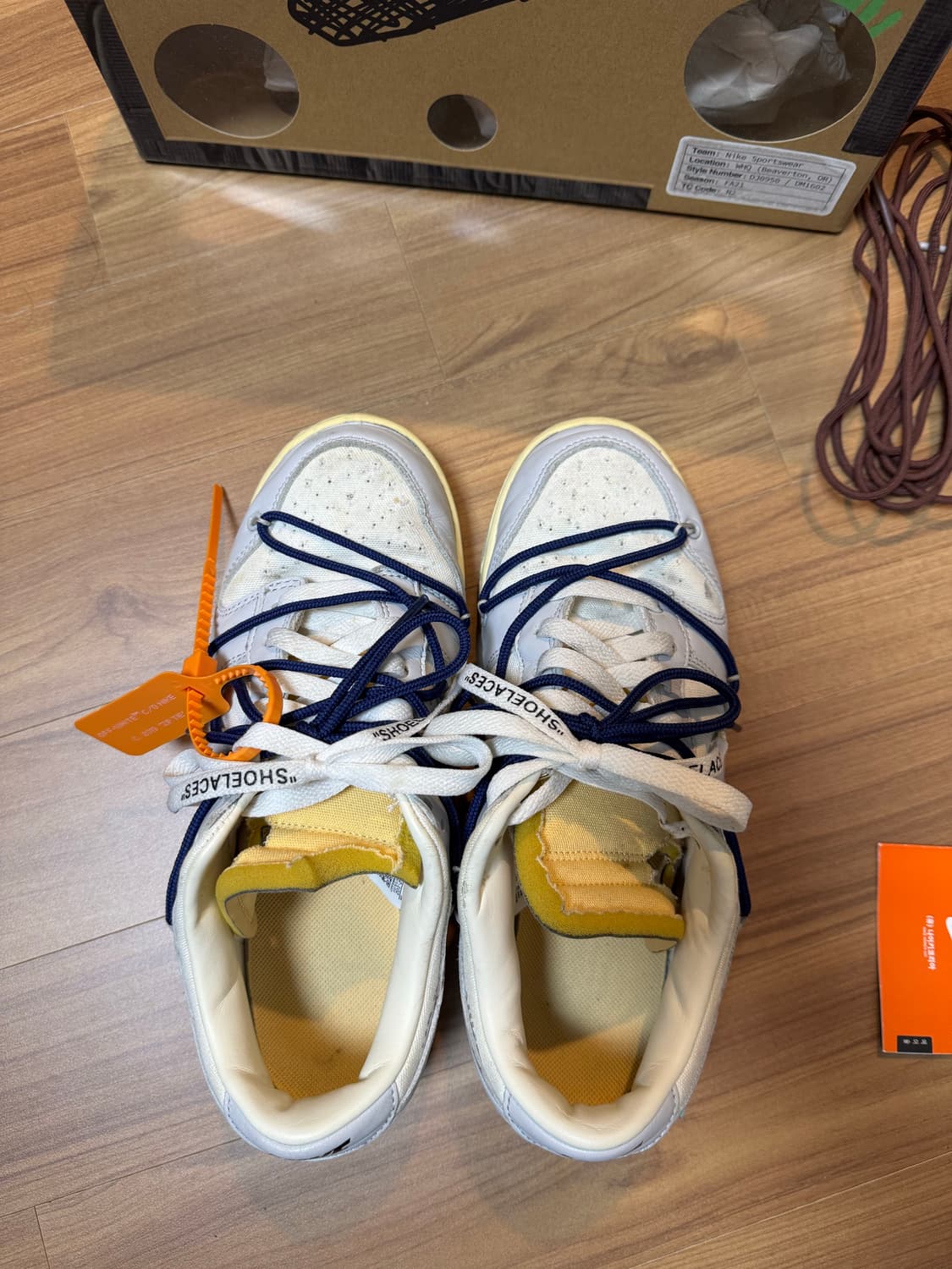 오프화이트 덩크 lot46 265 상품이미지3