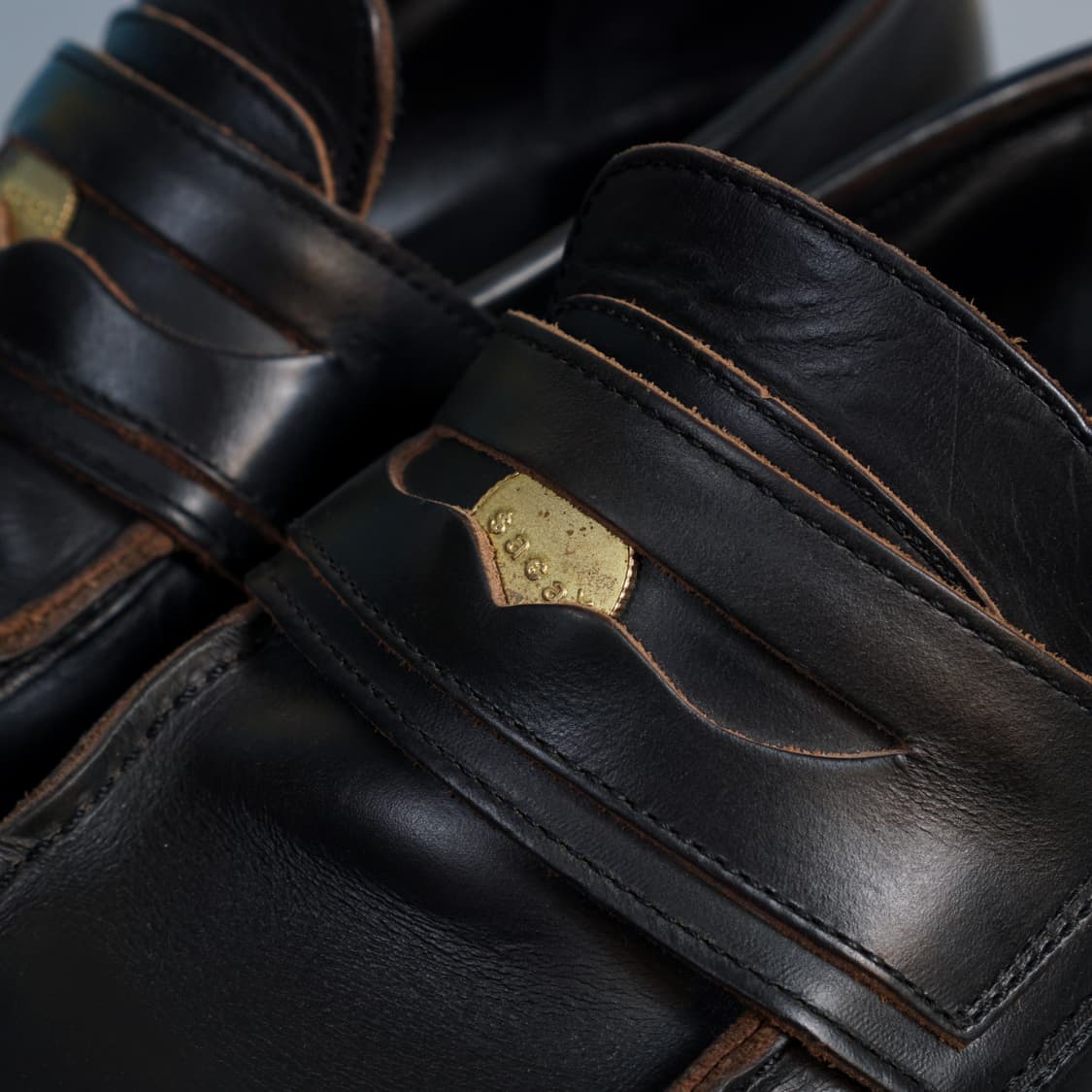 사카이 레더 더블 페니로퍼 상품이미지5