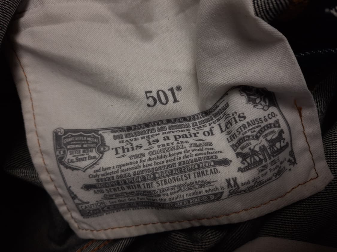 새제품 오리지날 리바이스 501 리지드 데님진 상품이미지6
