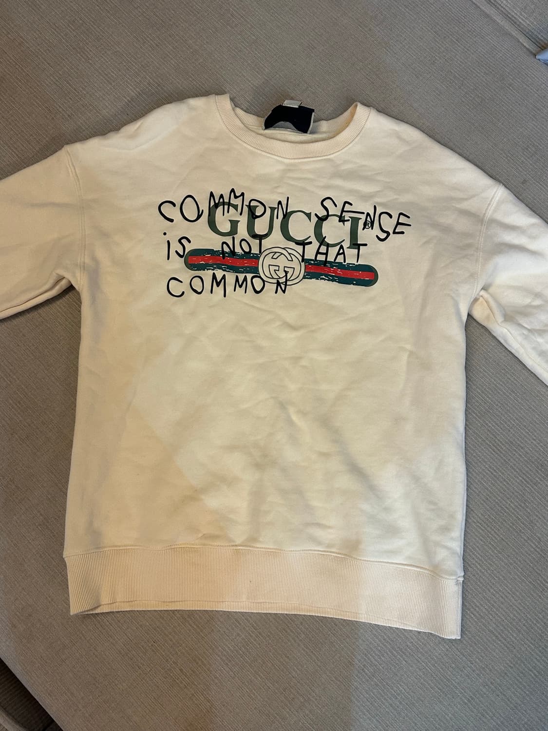 구찌 맨투맨 아이보리 상품이미지4