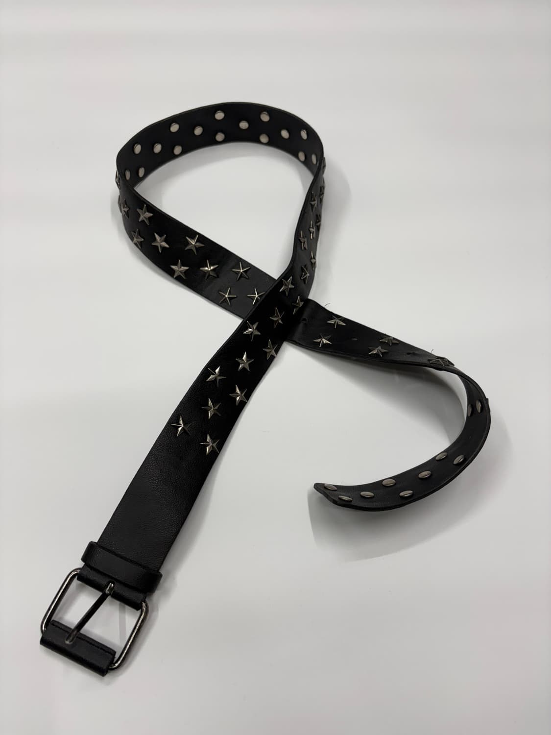 빈티지 웨스턴 스타 스터드 레더 벨트 상품이미지1