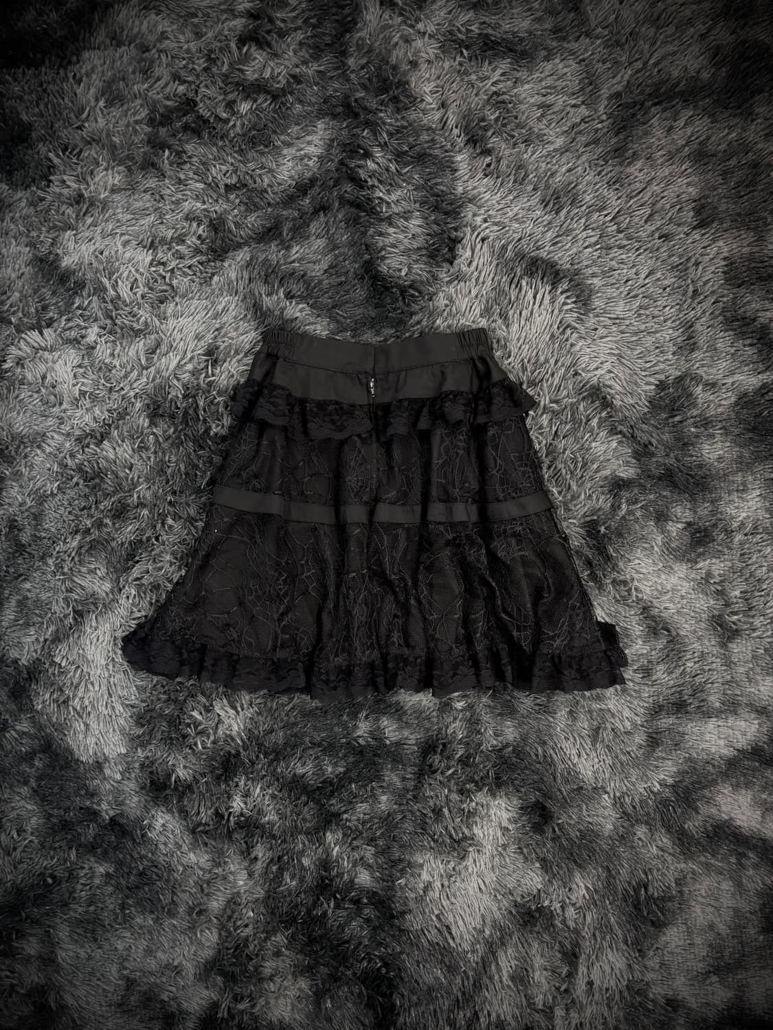 Bodyline 블랙 고딕 스파이더웹 캉캉스커트 상품이미지2