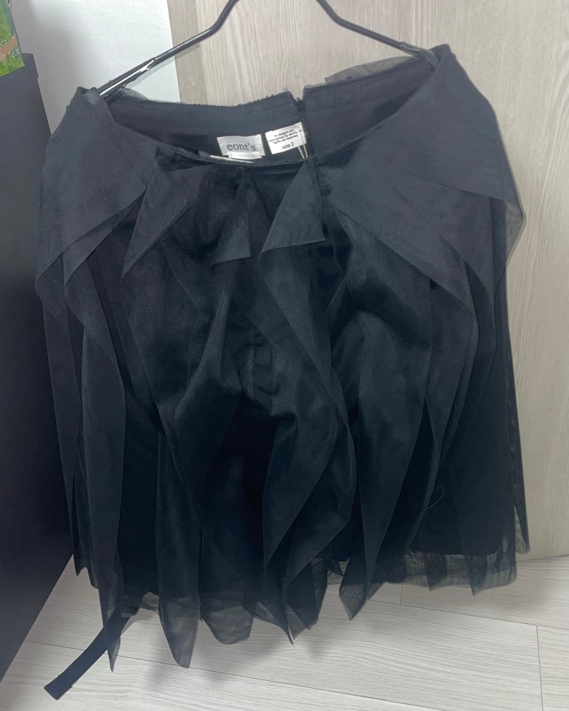 Eonts fog shasha skirt black 2 상품이미지2